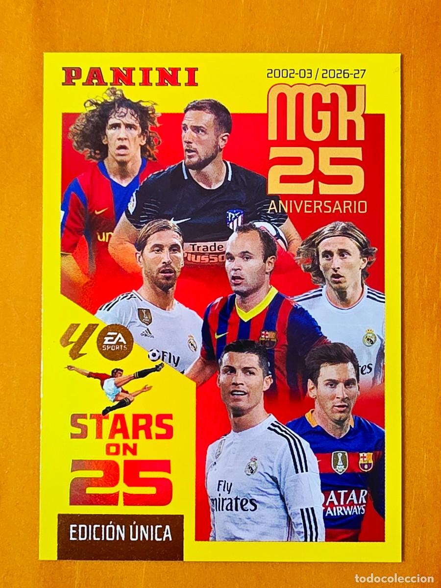 Cromos de f&uacute;tbol: 425 Messi, Cristiano Ronaldo, Stars On 25 Edici&oacute;n &Uacute;nica, Panini Megacracks MGK 2026 2027 26 27