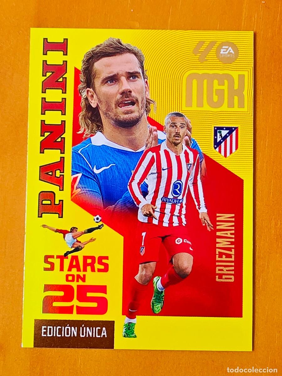 Cromos de f&uacute;tbol: 443 Griezmann, Atl&eacute;tico de Madrid, Stars On 25 Edici&oacute;n &Uacute;nica, Panini Megacracks MGK 2026 2027 26 27