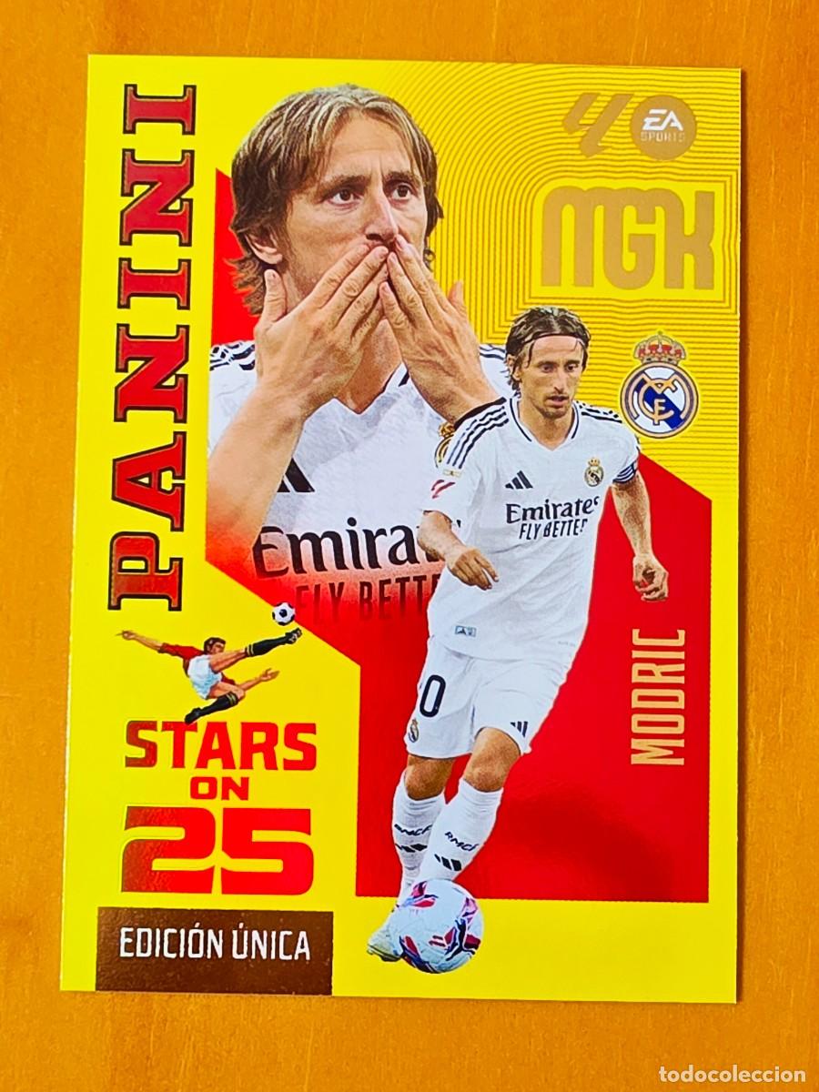 Cromos de f&uacute;tbol: 445 Luka Modric, Real Madrid, Stars On 25 Edici&oacute;n &Uacute;nica, Panini Megacracks MGK 2026 2027 26 27