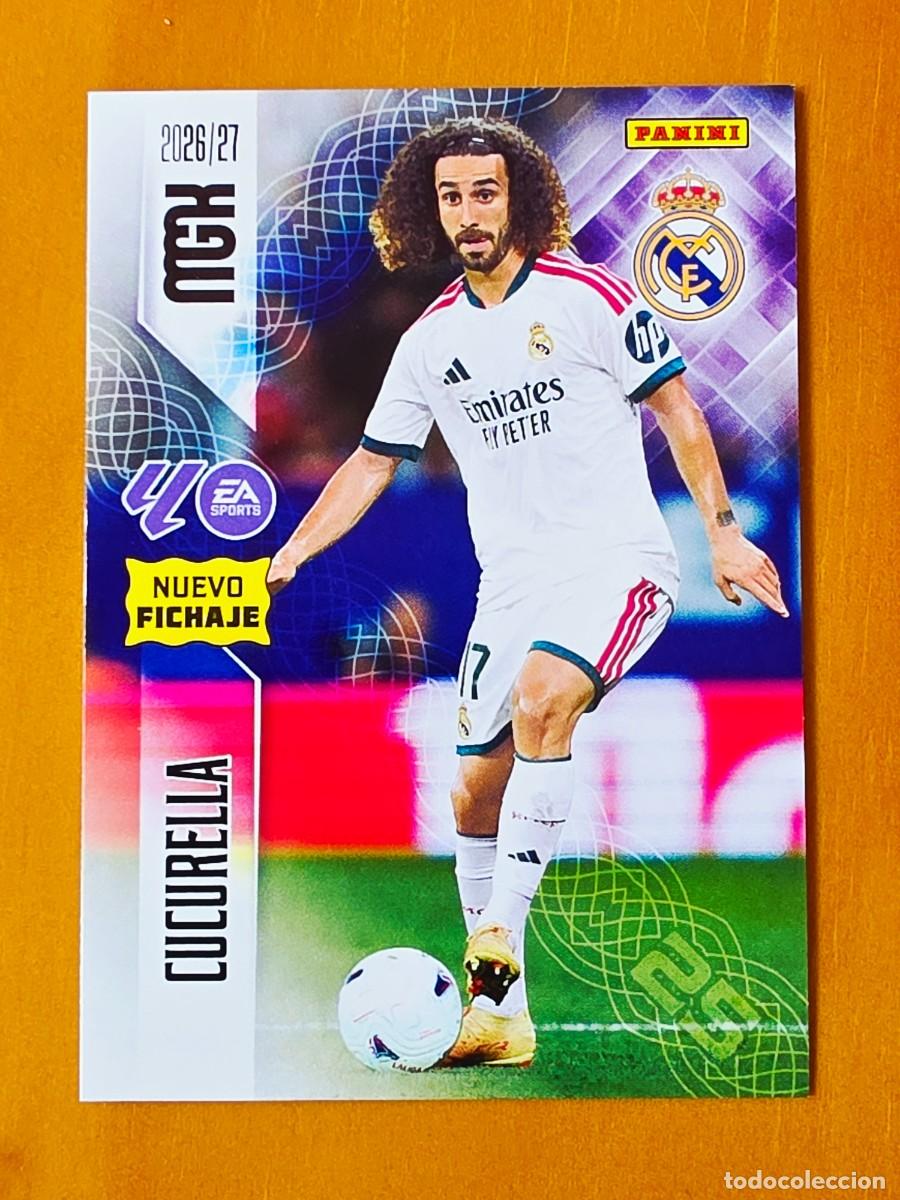 Cromos de f&uacute;tbol: 451 Marc Cucurella, Real Madrid, Nuevo Fichaje, Panini Megacracks MGK 2026 2027 26 27