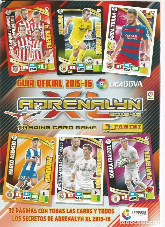 Cromos de f&uacute;tbol: GUIA OFICIAL 2015 16 ADRENALYN