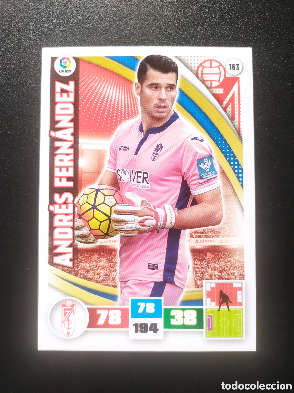 Cromos de f&uacute;tbol: Adrenalyn 2015 2016 15 16 panini Andr&eacute;s Fern&aacute;ndez n&deg; 163 Granada