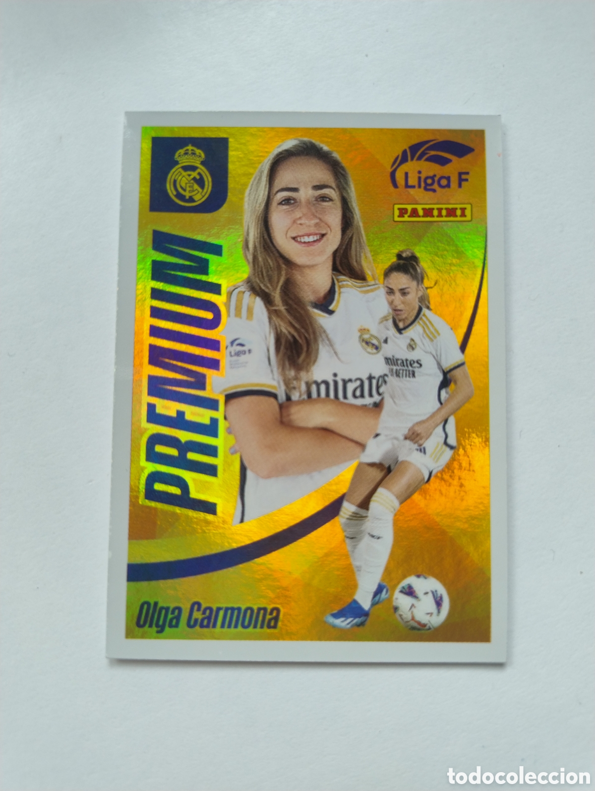 Fu&szlig;ball-Sticker: Olga Carmona - Real Madrid - Liga F 2023 - 2024 Premium