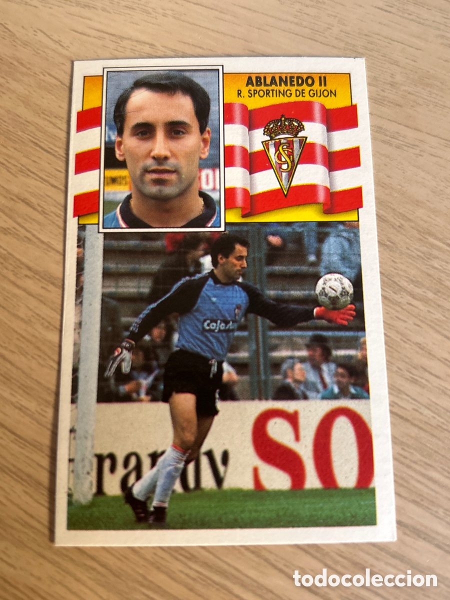 Cromos de f&uacute;tbol: ABLANEDO II SPORTING DE GIJON LIGA ESTE 1990 1991 90 91 NUNCA PEGADO SIN PEGAR