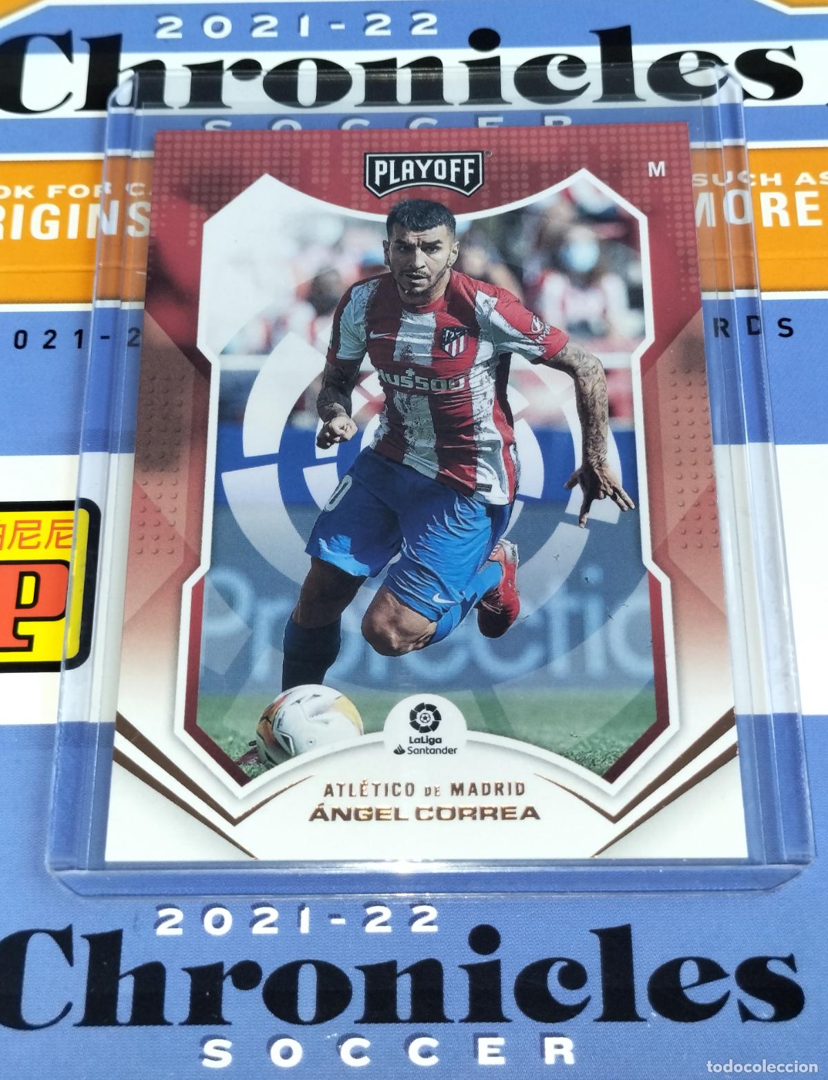 Cromos de f&uacute;tbol: N&ordm; 62 ANGEL CORREA ATLETICO DE MADRID CARD CHRONICLES PLAYOFF LA LIGA SOCCER 2021 2022 21 22 PANINI