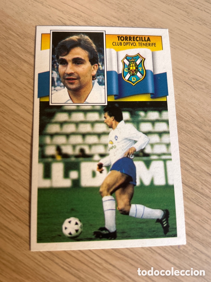 Figurine di Calcio: TORRECILLA FICHAJE 12 C. D. TENERIFE LIGA ESTE 1990 1991 90 91 NUNCA PEGADO SIN PEGAR