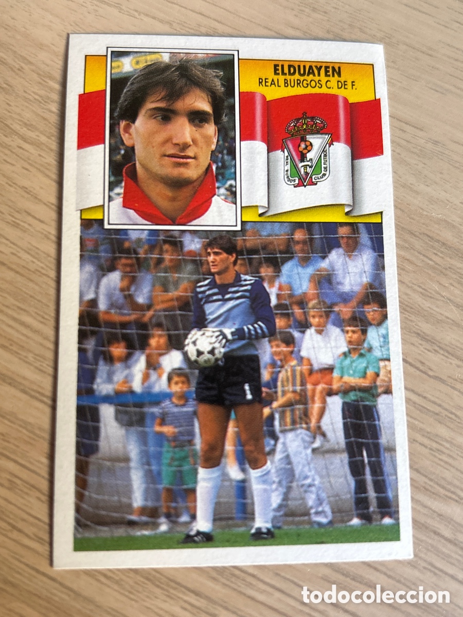 Cromos de f&uacute;tbol: ELDUAYEN FICHAJE 2 BURGOS LIGA ESTE 1990 1991 90 91 NUNCA PEGADO SIN PEGAR