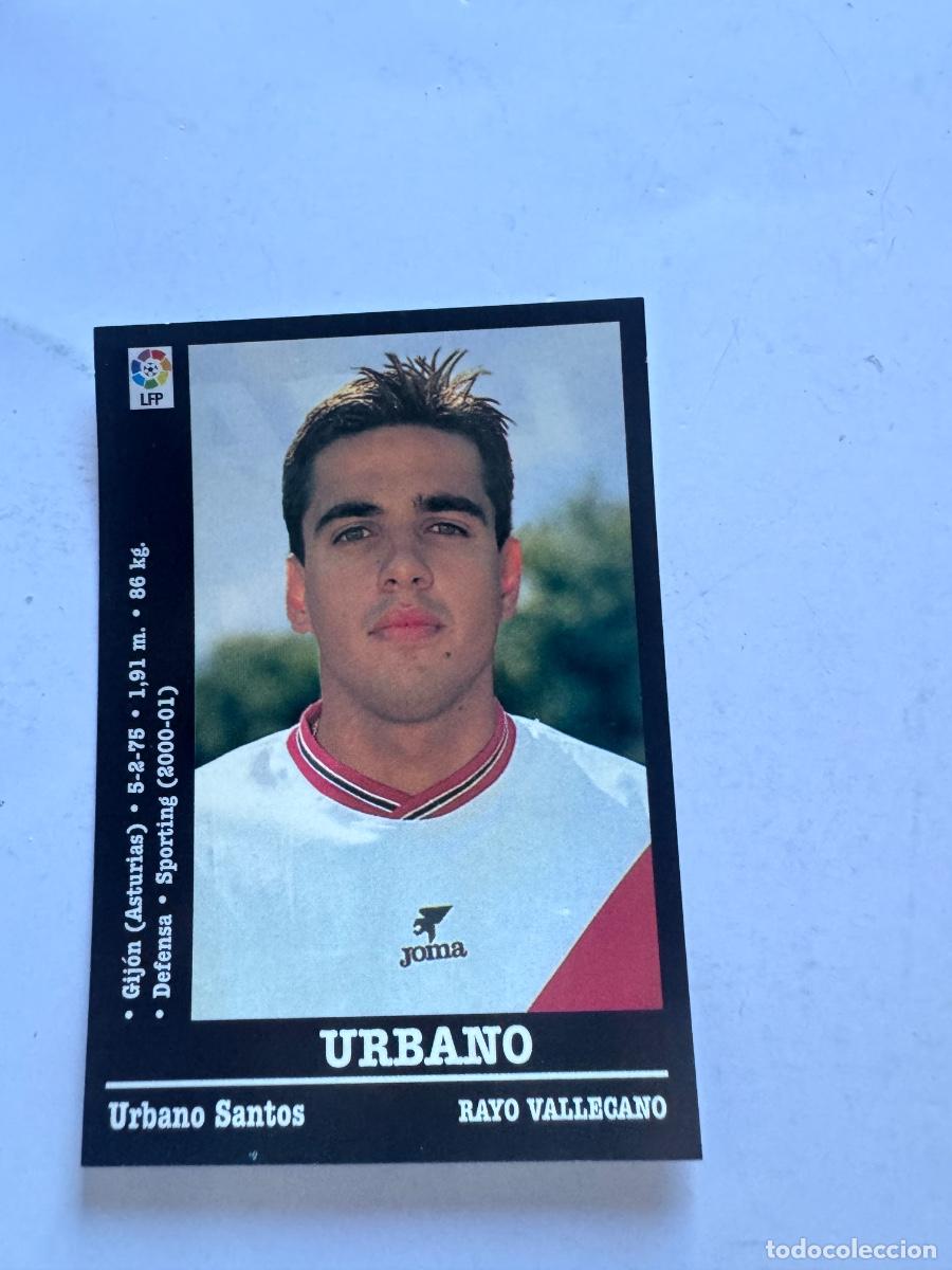 Cromos de f&uacute;tbol: URBANO R. VALLECANO CROMO F&Uacute;TBOL COLOCA LIGA 2000-2001 PANINI NUNCA PEGADO / COMPRA MIN&Iacute;MA 5 &euro;