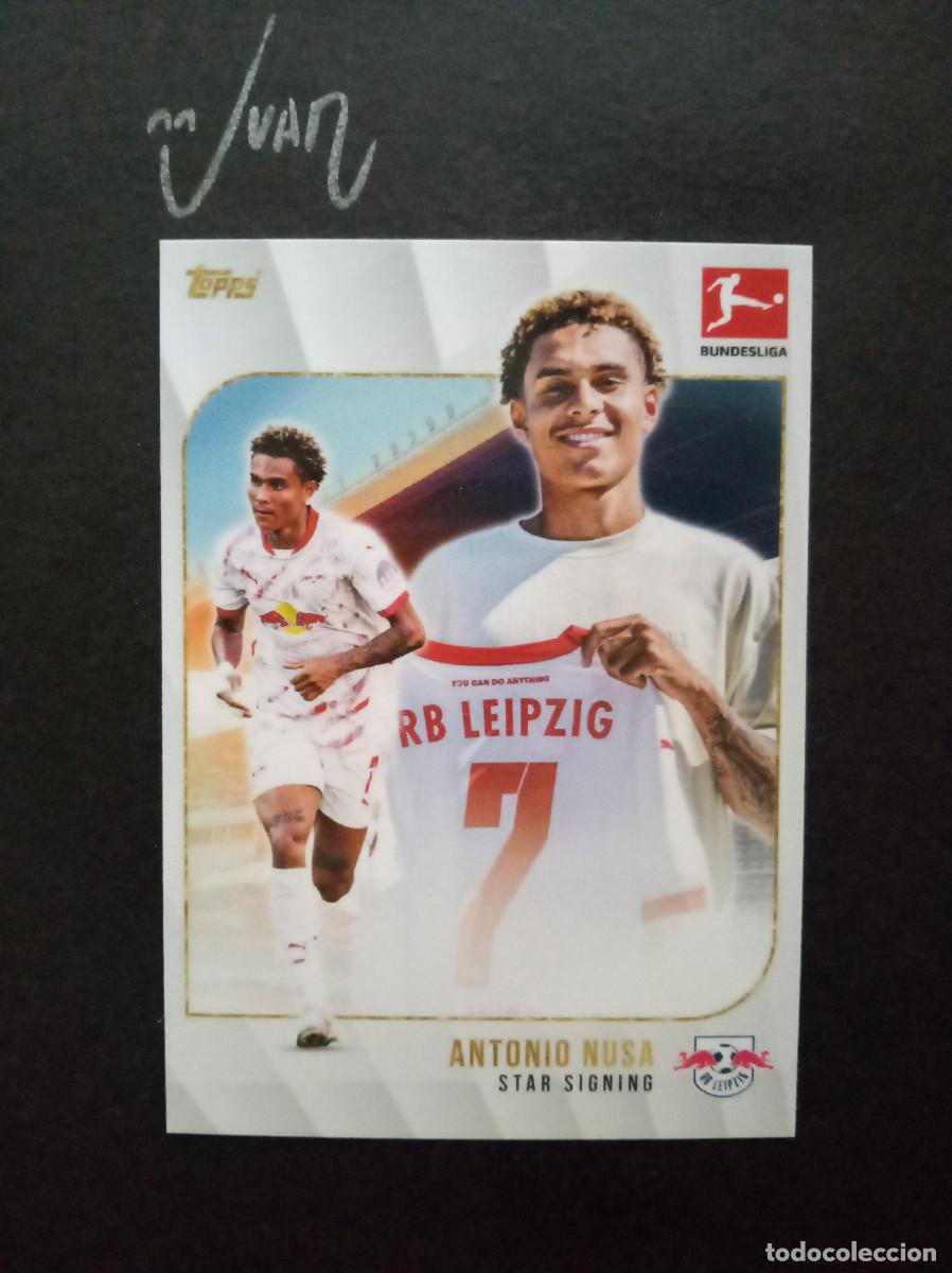 Cromos de f&uacute;tbol: STAR SIGNING ANTONIO NUSA RB LEIPZIG NORUEGA ⚽ TOPPS &reg; SUMMER SIGNINGS BUNDESLIGA 2024 2025 24 25
