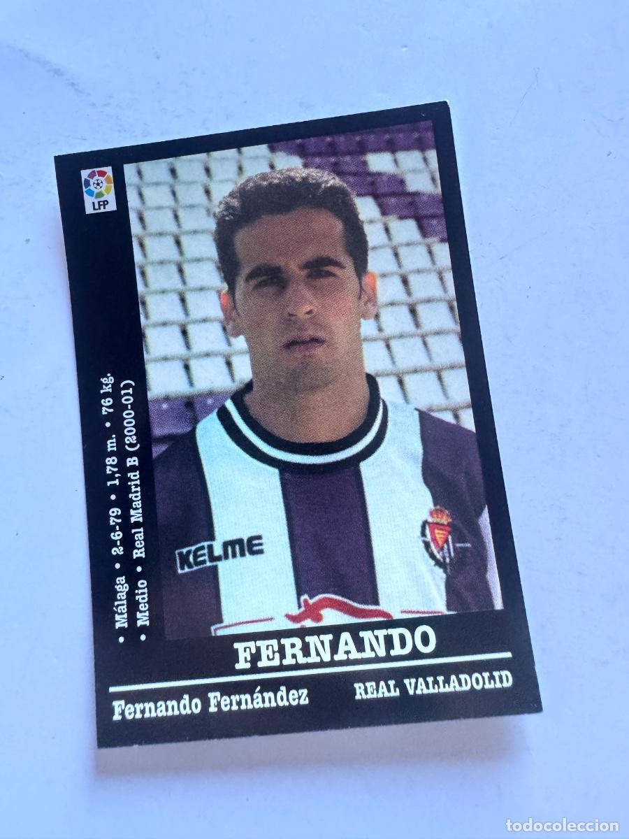 Cromos de f&uacute;tbol: FERNANDO R. VALLADOLID CROMO F&Uacute;TBOL COLOCA LIGA 2000-2001 PANINI NUNCA PEGADO / COMPRA MIN&Iacute;MA 5 &euro;