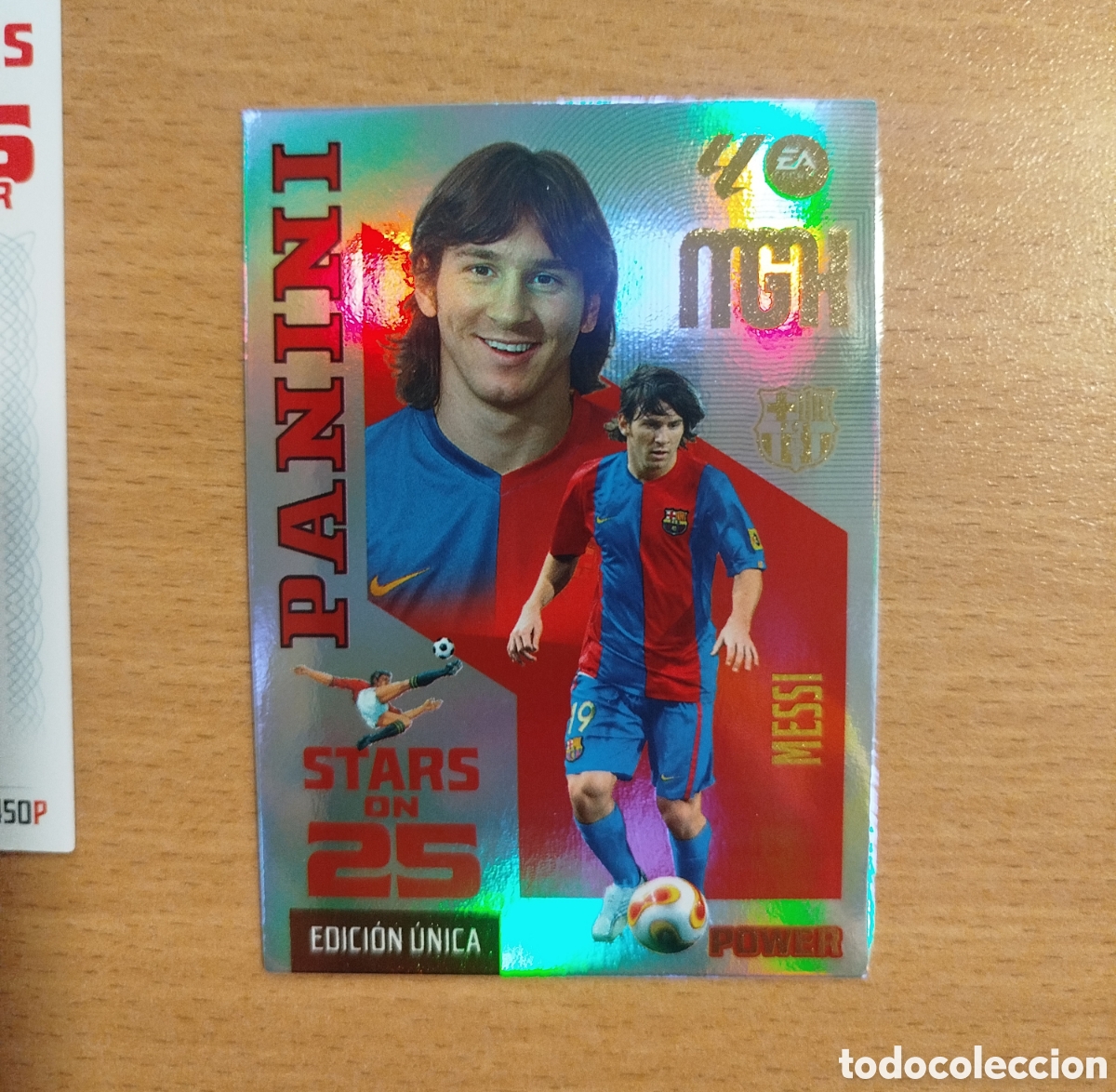 Cromos de f&uacute;tbol: MESSI EDICI&Oacute;N &Uacute;NICA MEGACRACKS 2026 2027 MGK 26 27 CROMO CARD PANINI 440 POWER FC BARCELONA