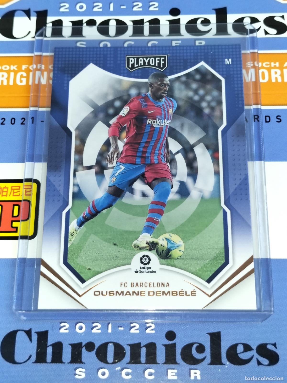 Cromos de f&uacute;tbol: N&ordm; 70 OUSMANE DEMBELE FC BARCELONA CARD CHRONICLES PLAYOFF LA LIGA SOCCER 2021 2022 21 22 PANINI