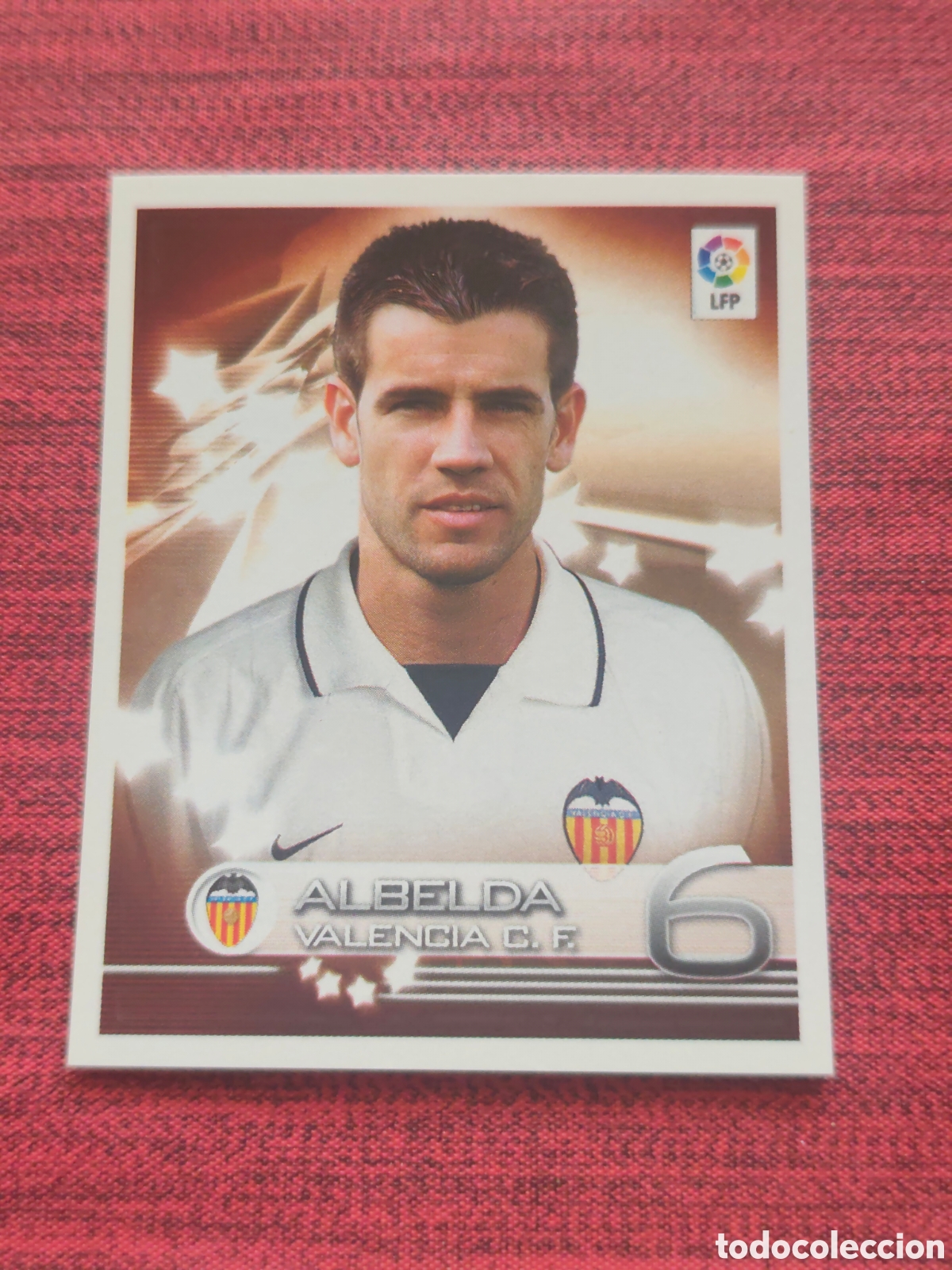 Cromos de f&uacute;tbol: 345 ALBELDA VALENCIA SUPERLIGA DE ESTRELLAS 2002 2003