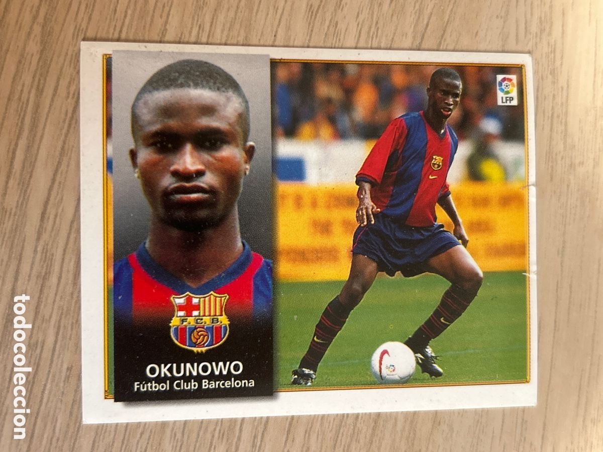 Football Stickers: OKUNOWO BARCELONA FICHAJE 28 LIGA ESTE 1998 1999 98 99 NUNCA PEGADO SIN PEGAR