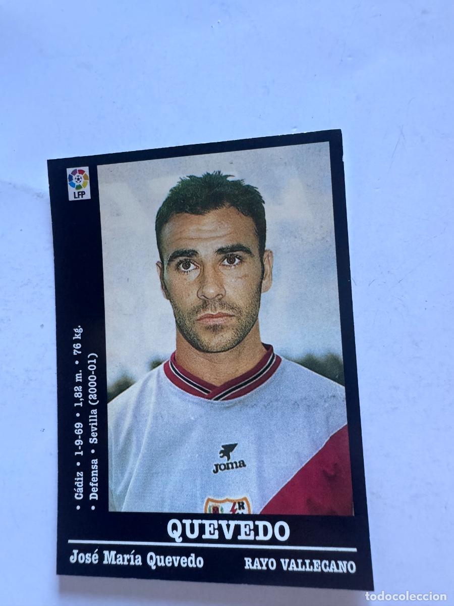 Football Stickers: QUEVEDO R. VALLECANO CROMO F&Uacute;TBOL COLOCA LIGA 2000-2001 PANINI NUNCA PEGADO / COMPRA MIN&Iacute;MA 5 &euro;