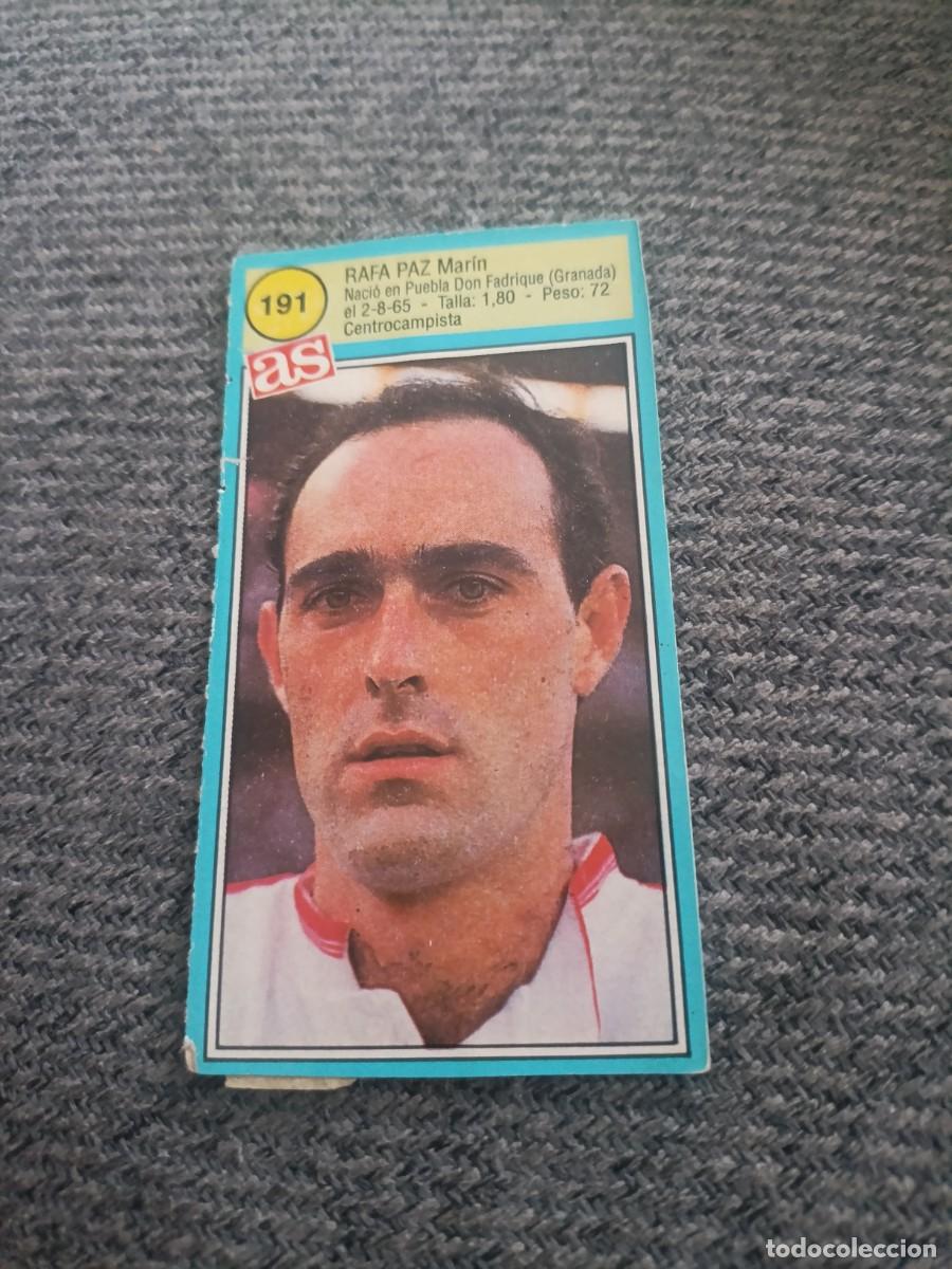 Football Stickers: Ases de la liga 90-91 Rafa Paz Sevilla