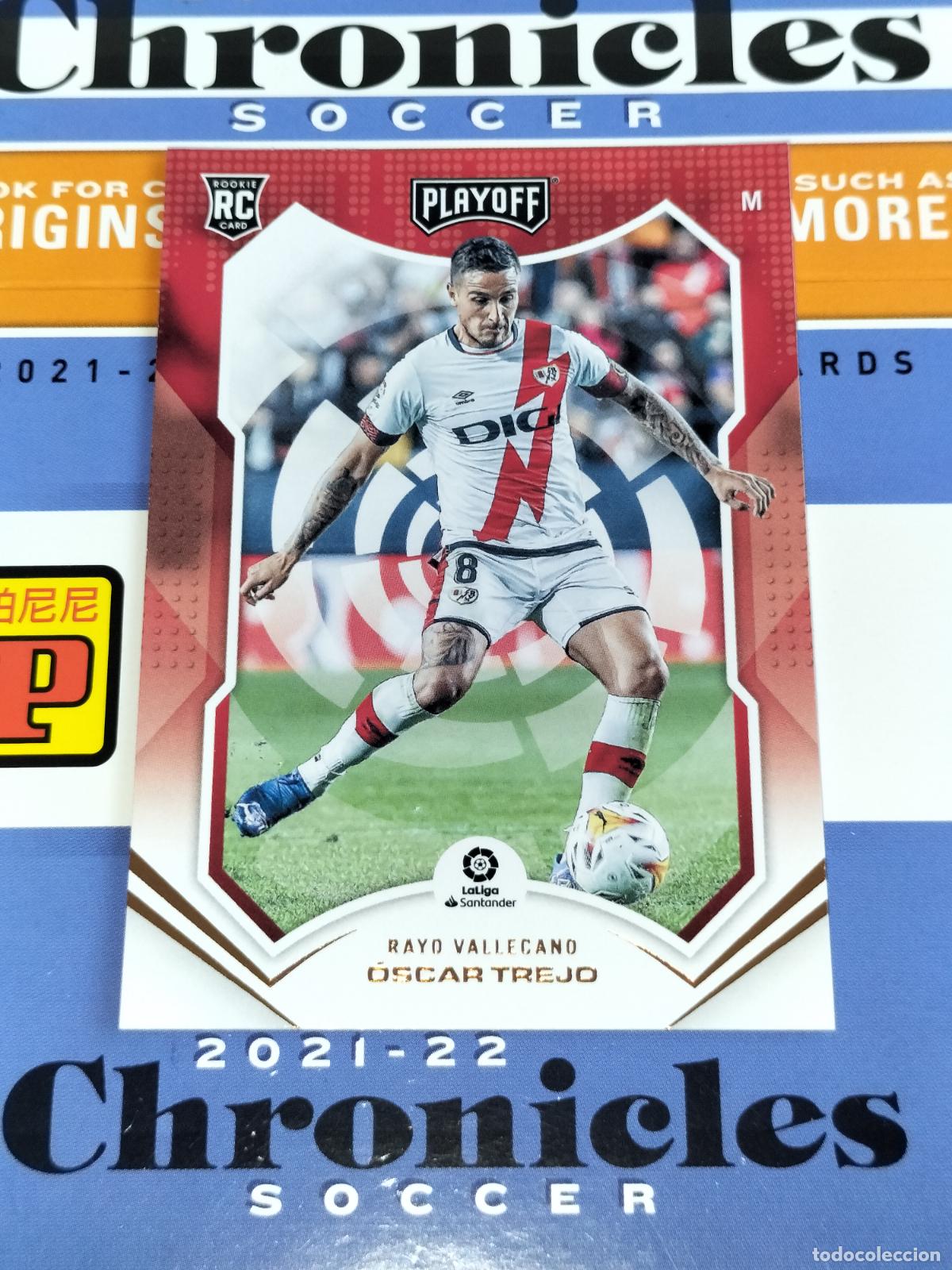 Football Stickers: N&ordm; 74 OSCAR TREJO RC RAYO VALLECANO CARD CHRONICLES PLAYOFF LA LIGA SOCCER 2021 2022 21 22 PANINI