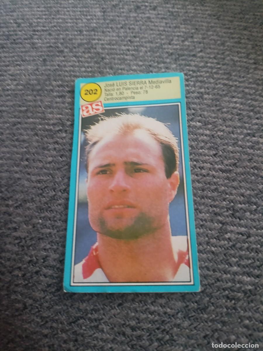Football Stickers: Ases de la liga 90-91 Luis Sierra Sporting de Gij&oacute;n