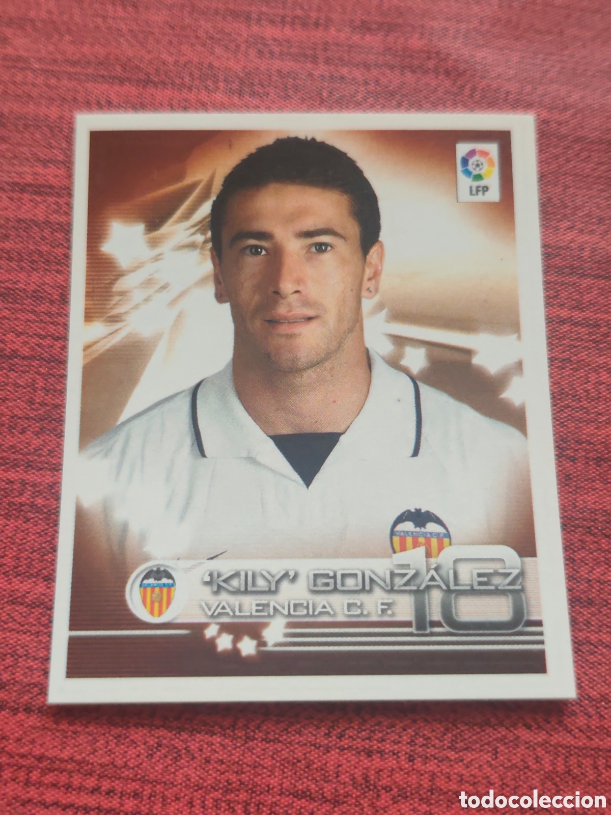 Football Stickers: 350 KILY GONZ&Aacute;LEZ VALENCIA SUPERLIGA DE ESTRELLAS 2002 2003