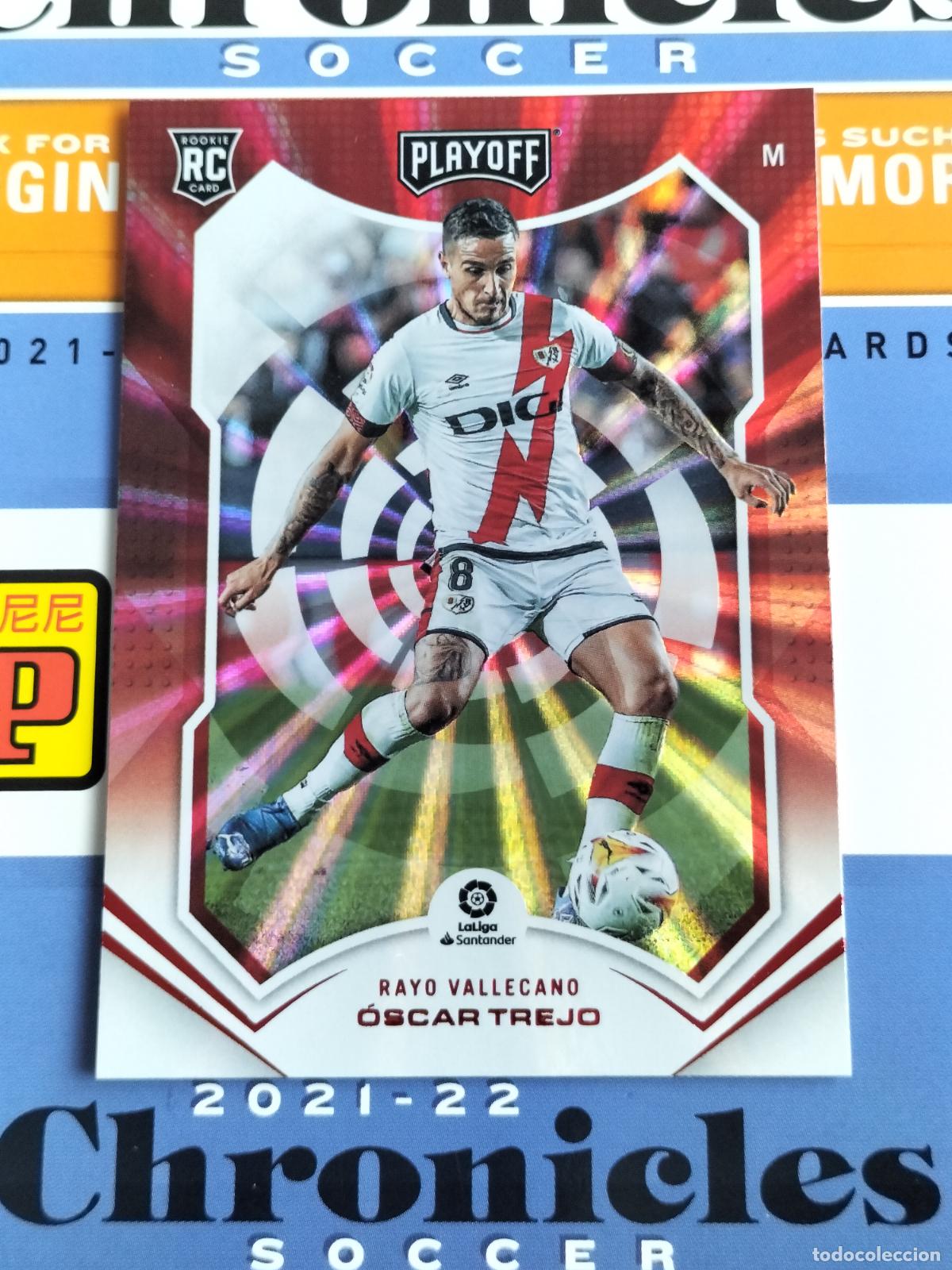 Cromos de Futebol: N&ordm; 74 OSCAR TREJO LASER RAYO VALLECANO CARD CHRONICLES PLAYOFF LA LIGA SOCCER 2021 2022 21 22 PANINI