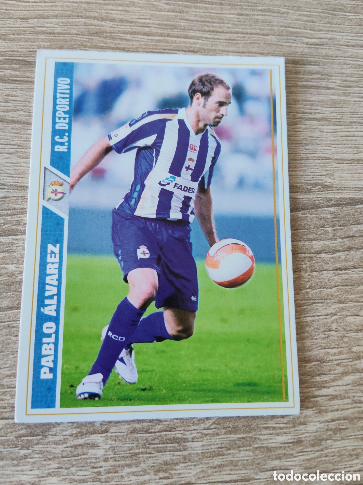 Cromos de Futebol: Mundicromo las fichas de la liga 2007 2008 07 08 339 Pablo &Aacute;lvarez Deportivo de la Coru&ntilde;a