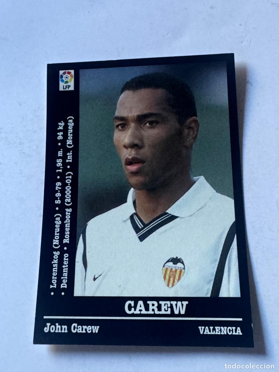Cromos de Futebol: CAREW VALENCIA CROMO F&Uacute;TBOL ERROR??? LIGA 2000-2001 PANINI NUNCA PEGADO / COMPRA MIN&Iacute;MA 5 &euro;