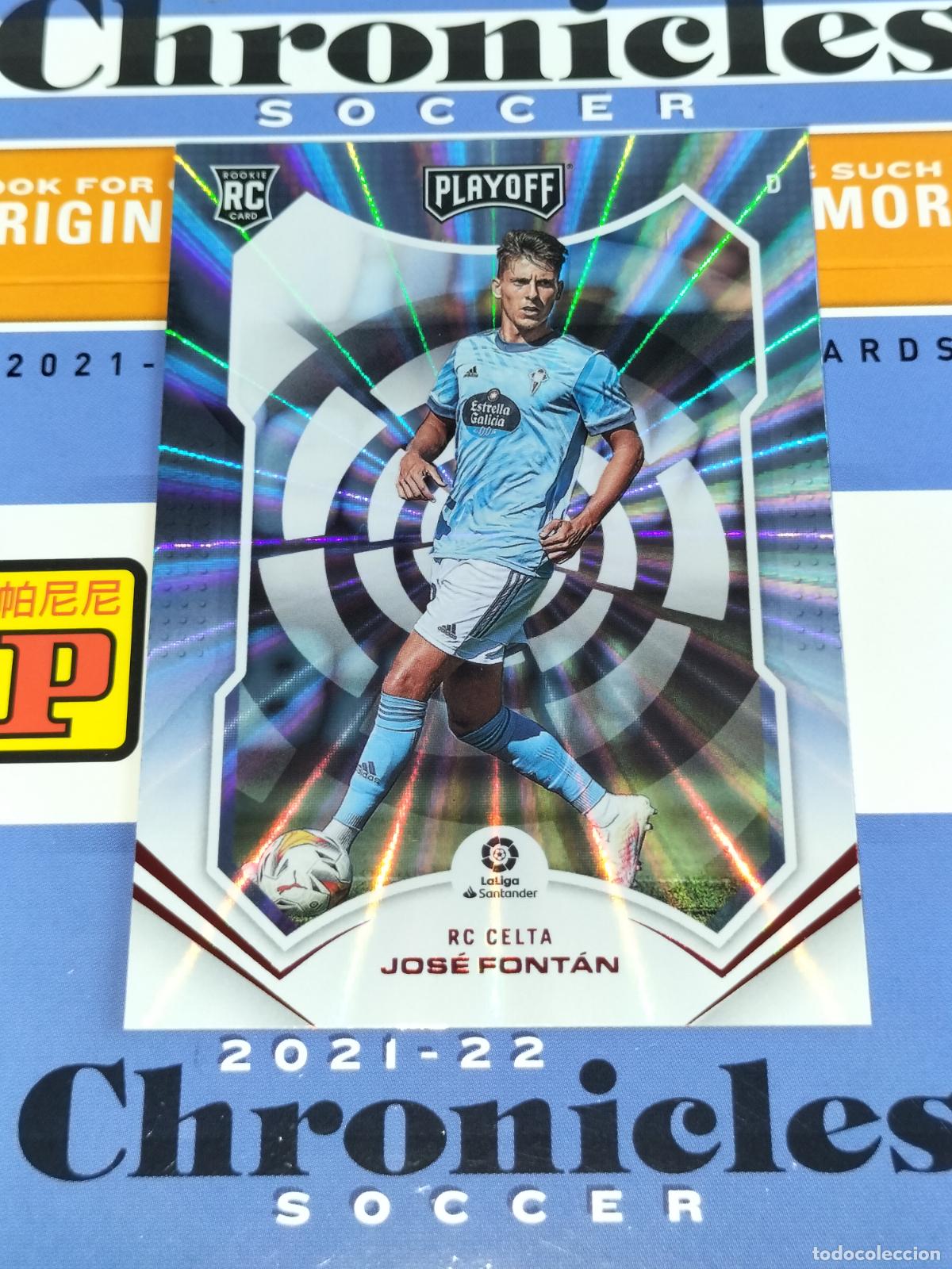 Figurine di Calcio: N&ordm; 75 JOSE FONTAN LASER CELTA VIGO CARD CHRONICLES PLAYOFF LA LIGA SOCCER 2021 2022 21 22 PANINI