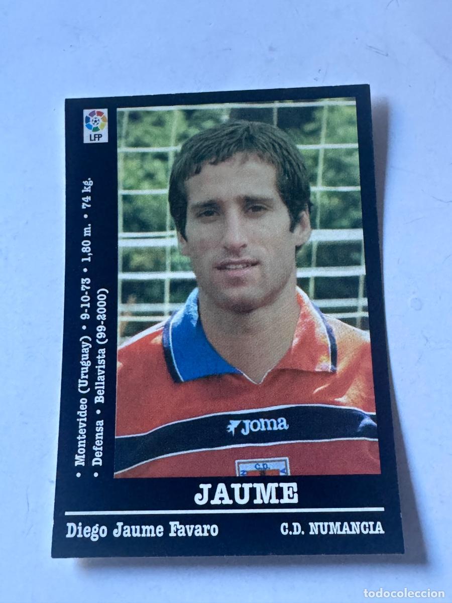 Fu&szlig;ball-Sticker: JAUME CD NUMANCIA CROMO F&Uacute;TBOL ERROR??? LIGA 2000-2001 PANINI NUNCA PEGADO / COMPRA MIN&Iacute;MA 5 &euro;