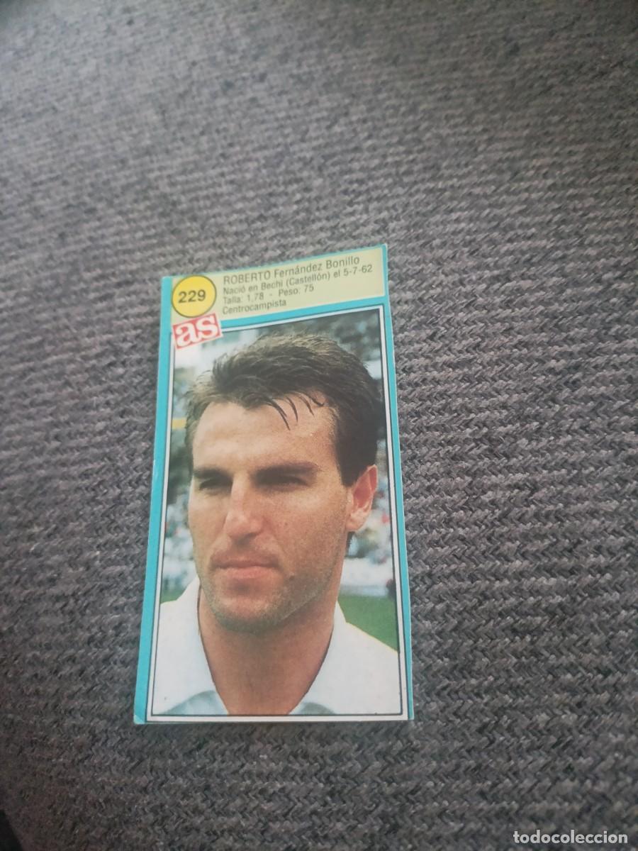 Cromos de f&uacute;tbol: Ases de la liga 90-91 Roberto Valencia