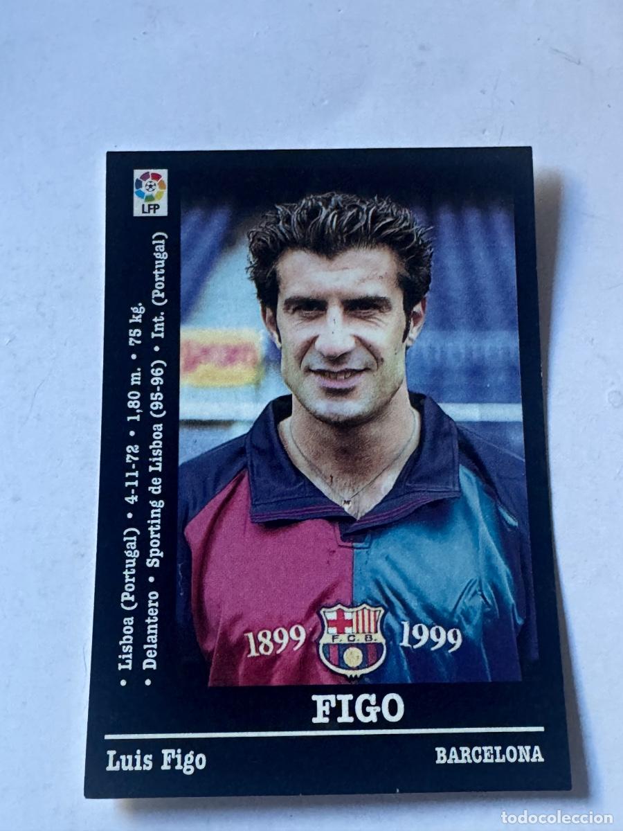 Football Stickers: FIGO BARCELONA CROMO F&Uacute;TBOL LIGA 2000-2001 PANINI NUNCA PEGADO / COMPRA MIN&Iacute;MA 5 &euro;