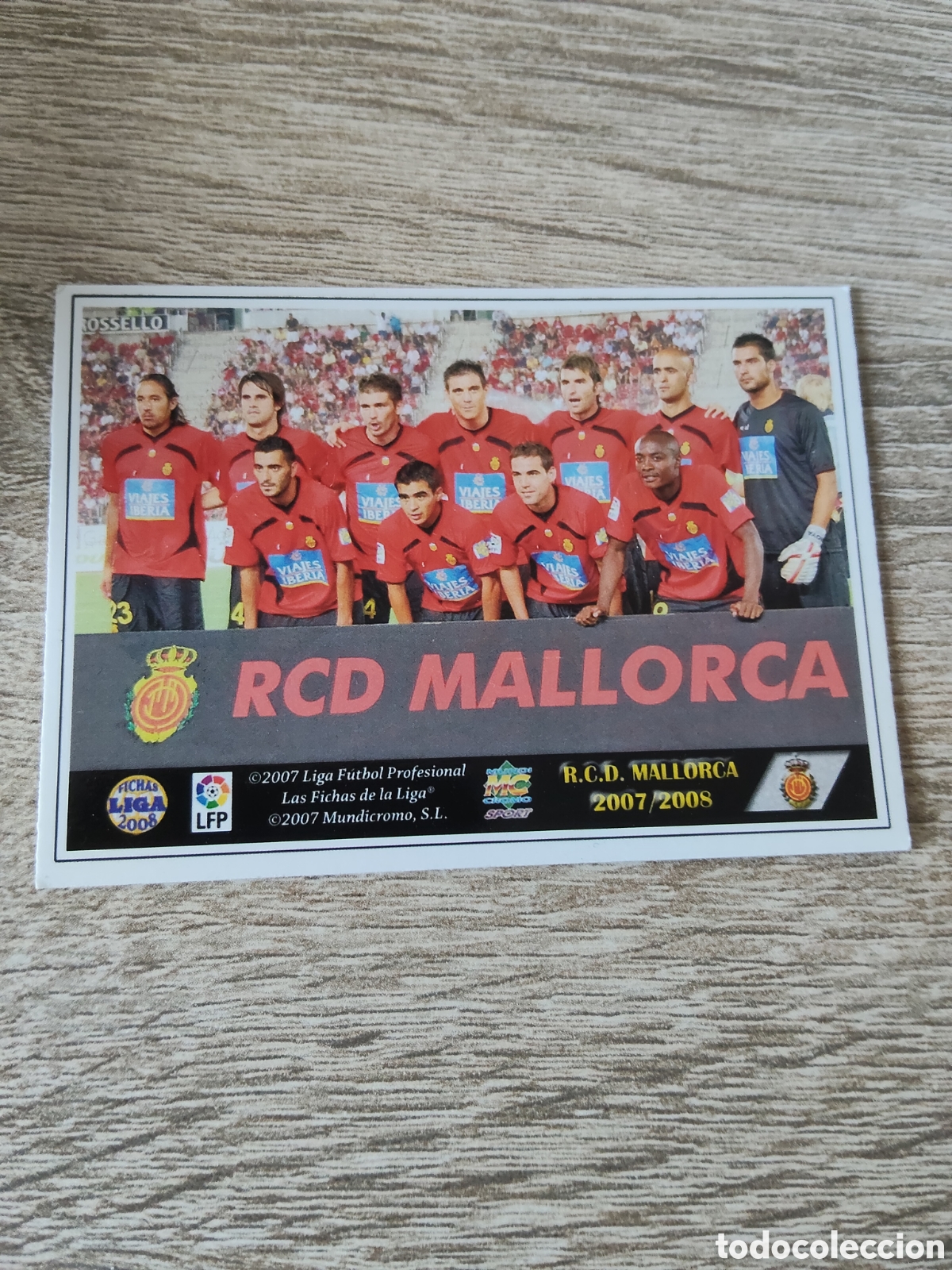 Football Stickers: Mundicromo las fichas de la liga 2007 2008 07 08 299 &Iacute;ndice Mallorca