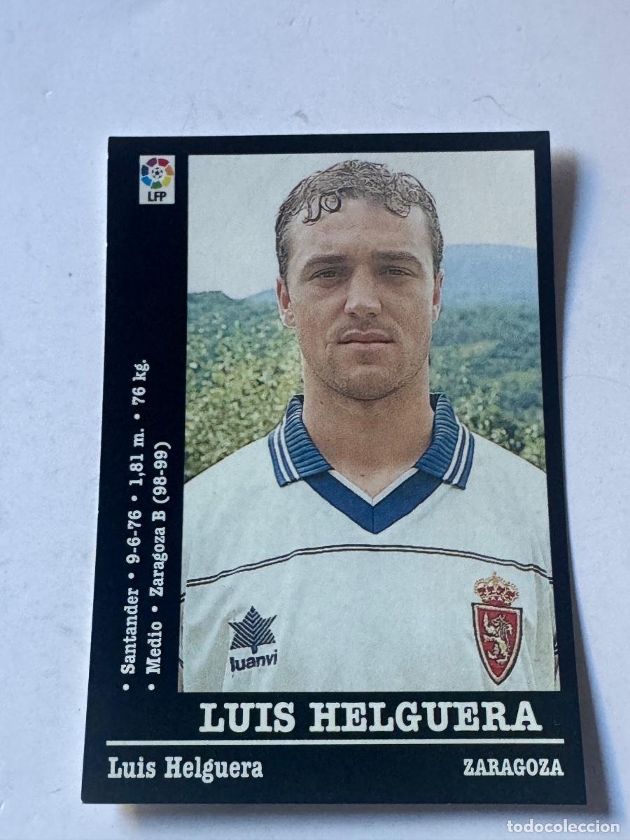 Fu&szlig;ball-Sticker: LUIS HELGUERA ZARAGOZA CROMO F&Uacute;TBOL LIGA 2000-2001 PANINI NUNCA PEGADO / COMPRA MIN&Iacute;MA 5 &euro;