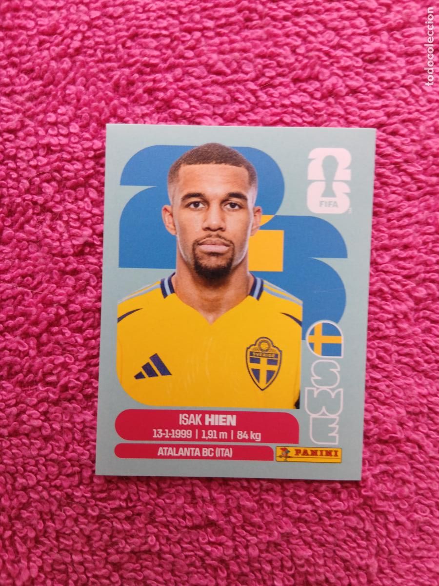Cromos de f&uacute;tbol: FIFA World Cup 2026 isak hien swe 3 selecci&oacute;n de suecia sew3 panini 2026