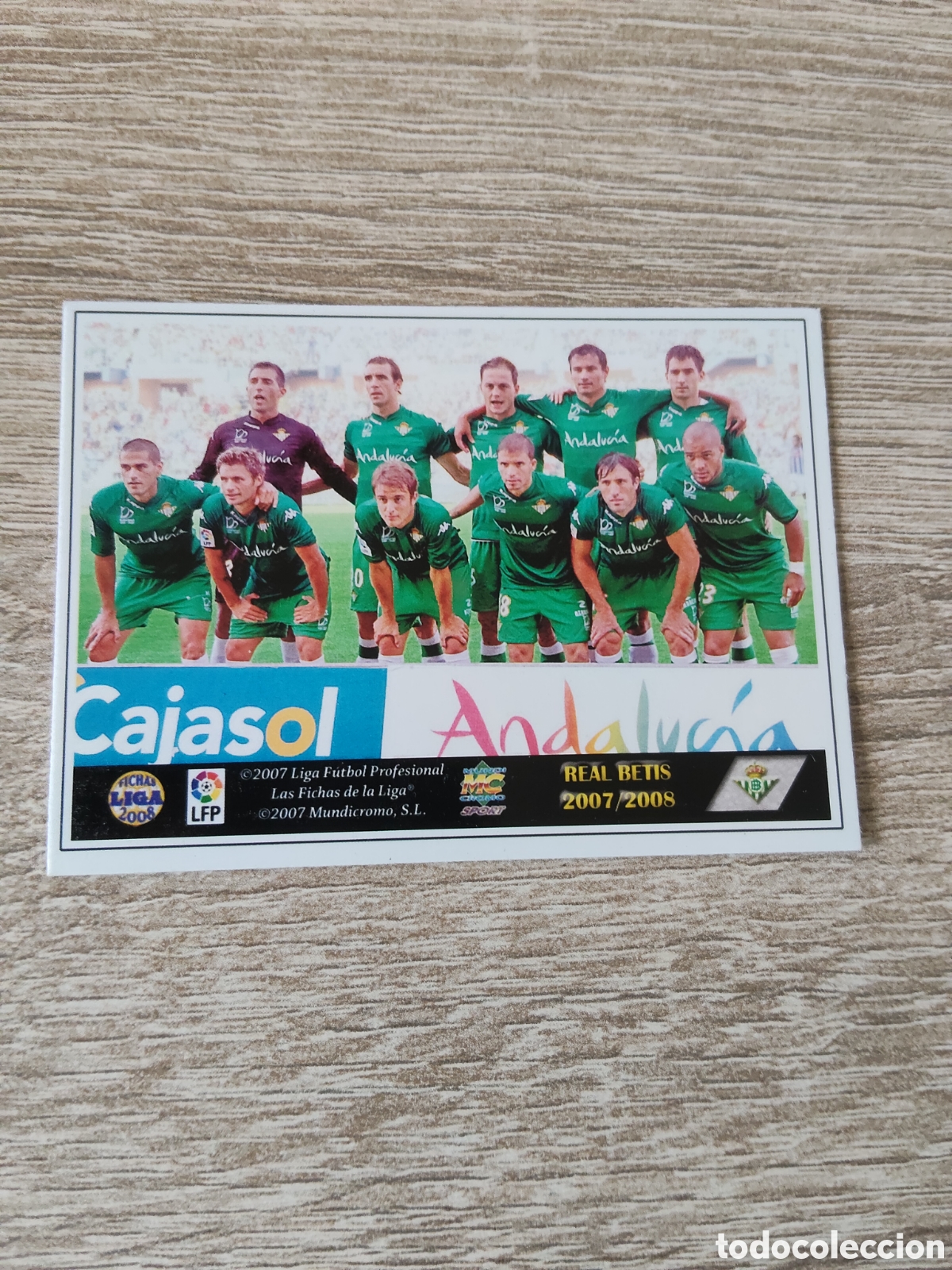 Cromos de f&uacute;tbol: Mundicromo las fichas de la liga 2007 2008 07 08 407 &Iacute;ndice Real Betis