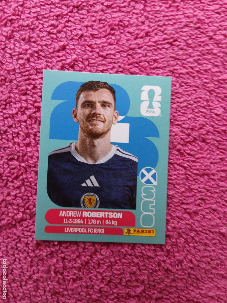 Football Stickers: FIFA World Cup 2026 andrew robertson sco 6 selecci&oacute;n de escocia sen6 panini 2026