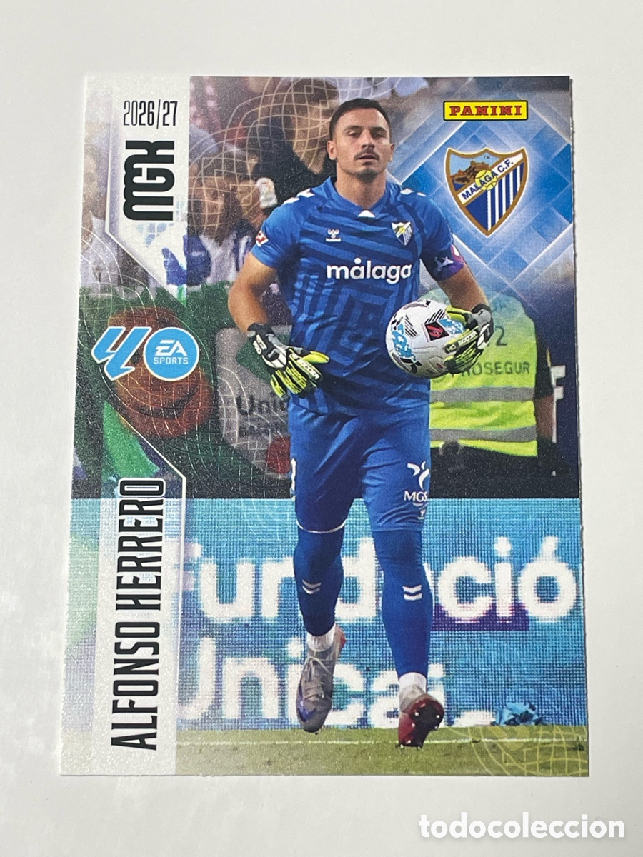 Cromos de f&uacute;tbol: Alfonso Herrero M&aacute;laga Panini Megacracks 26/27 #236