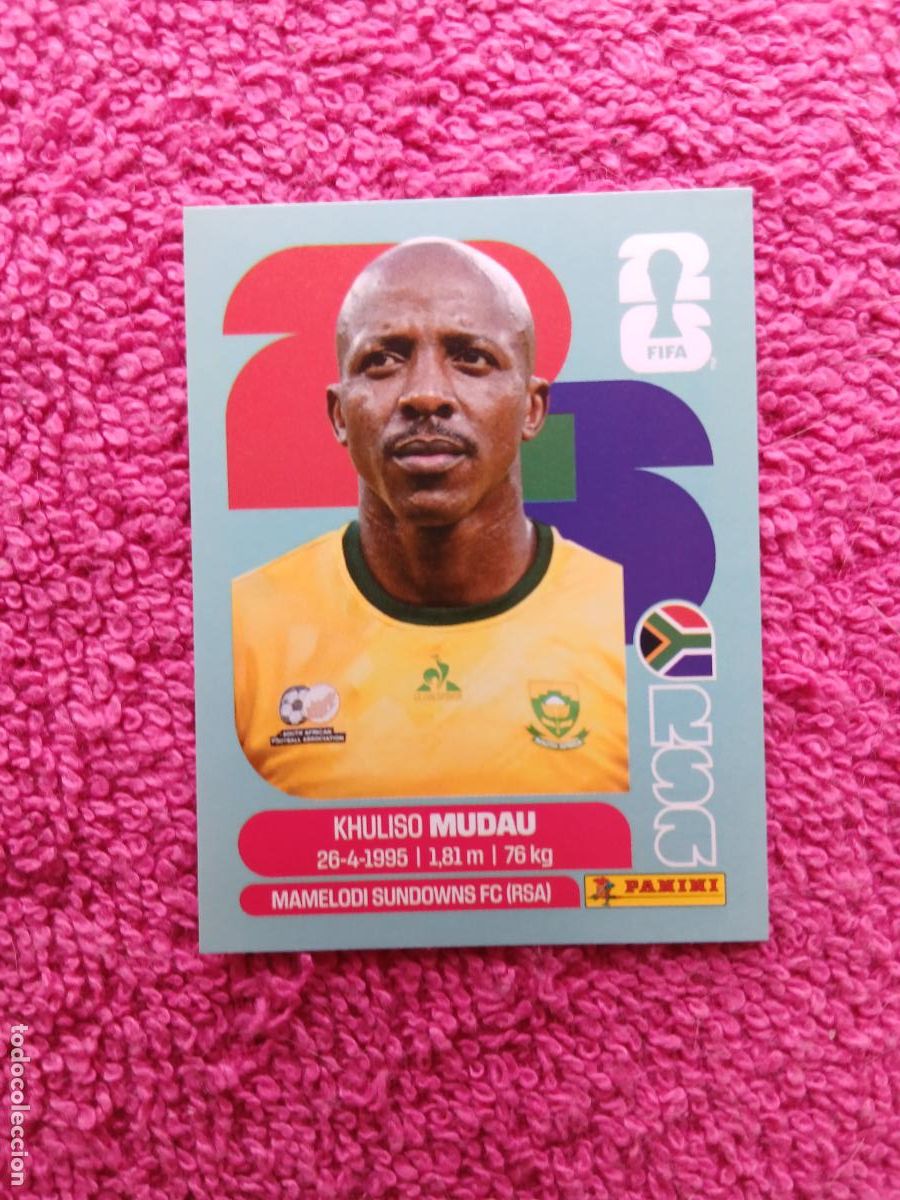 Cromos de f&uacute;tbol: FIFA World Cup 2026 khuliso mudau rsa 9 selecci&oacute;n de sud&aacute;frica rsa9 panini 2026