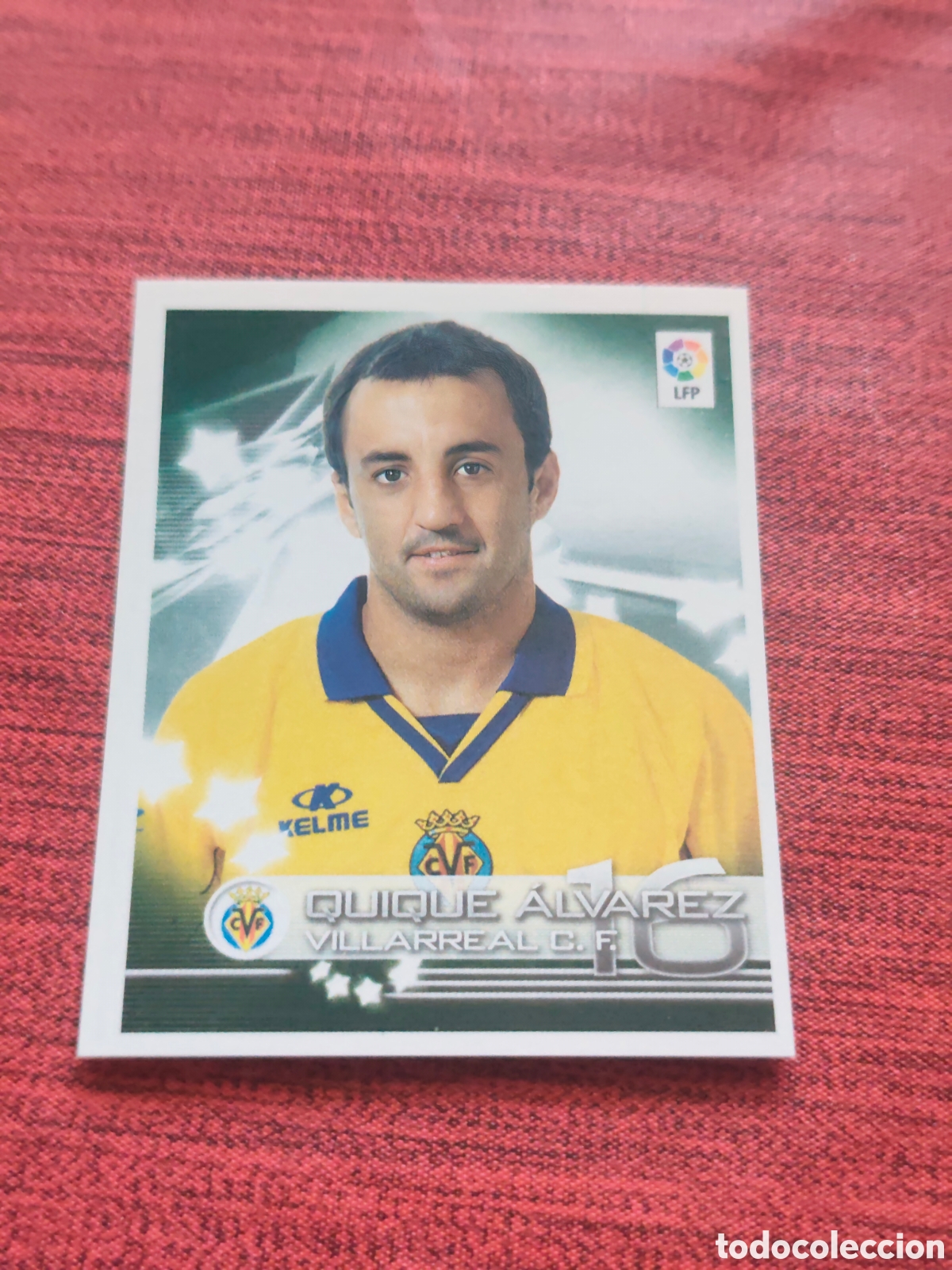 Cromos de f&uacute;tbol: 374 QUIQUE &Aacute;LVAREZ VILLARREAL SUPERLIGA DE ESTRELLAS 2002 2003