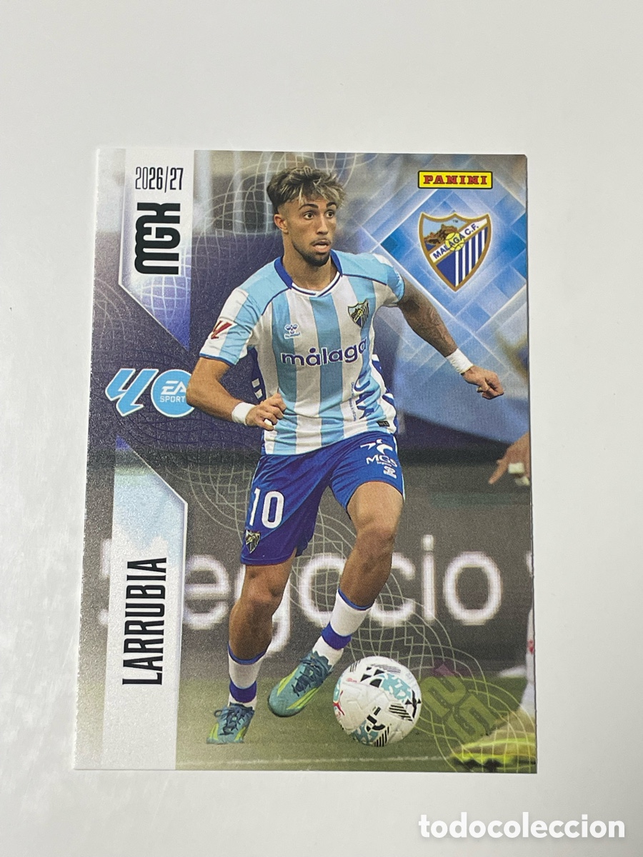 Cromos de f&uacute;tbol: David Larrubia M&aacute;laga Panini Megacracks 26/27 #248