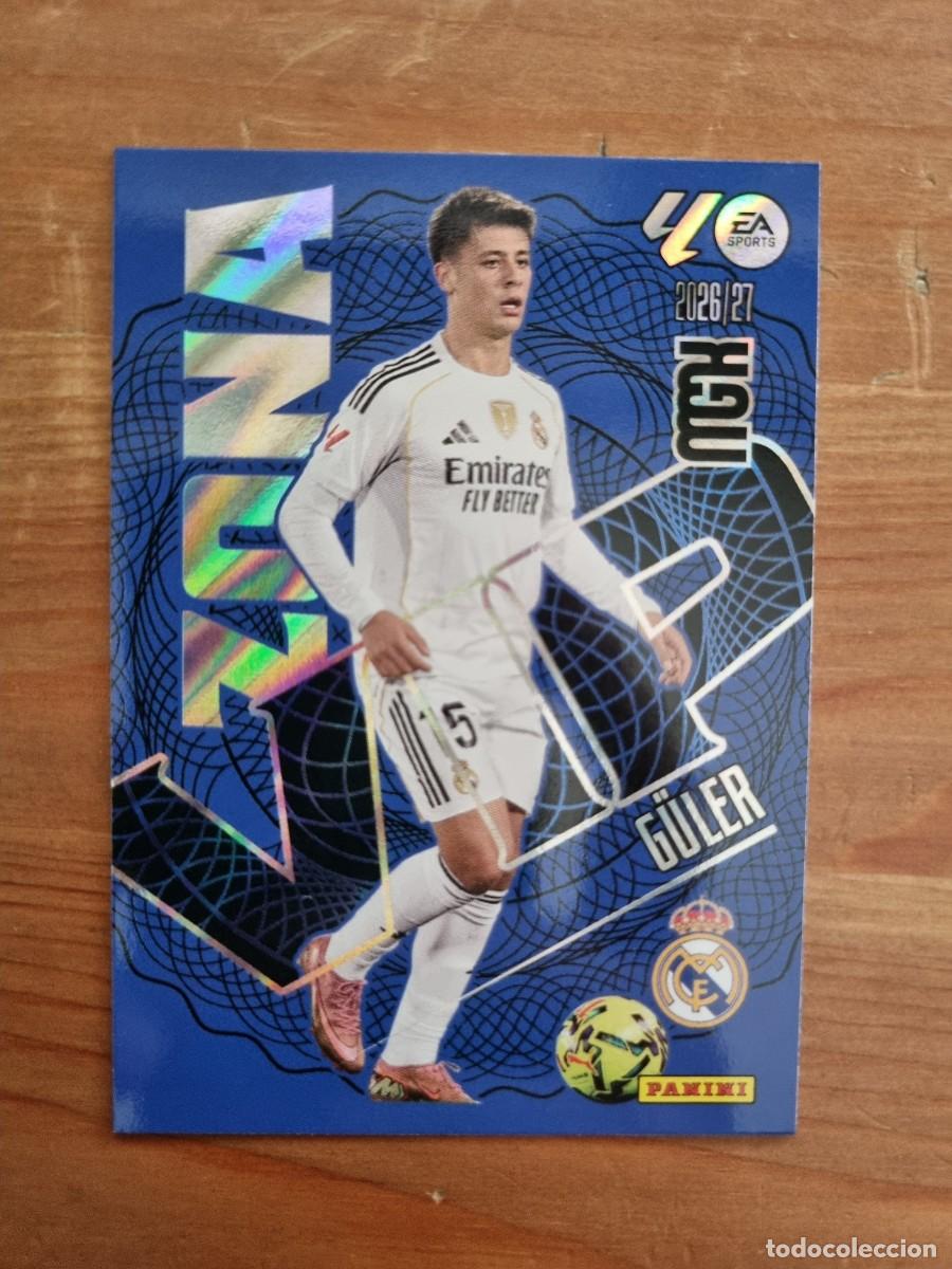 Cromos de f&uacute;tbol: 396 G&Uuml;LER (Real Madrid CF) ZONA VIP. Liga 2026 2027 26 27 Megacracks (Panini)