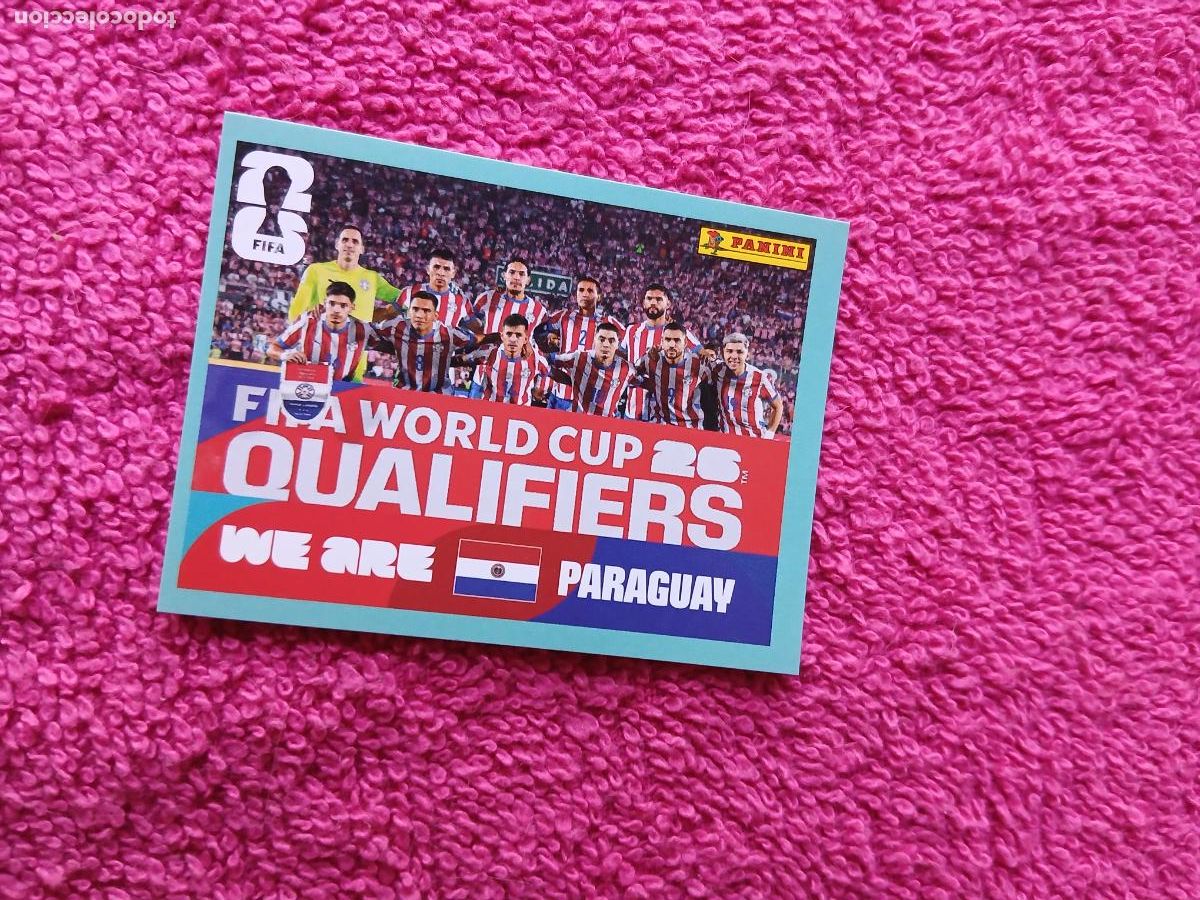Cromos de f&uacute;tbol: FIFA World Cup 2026 equipo par 13 alineaci&oacute;n selecci&oacute;n de paraguay par13 panini 2026