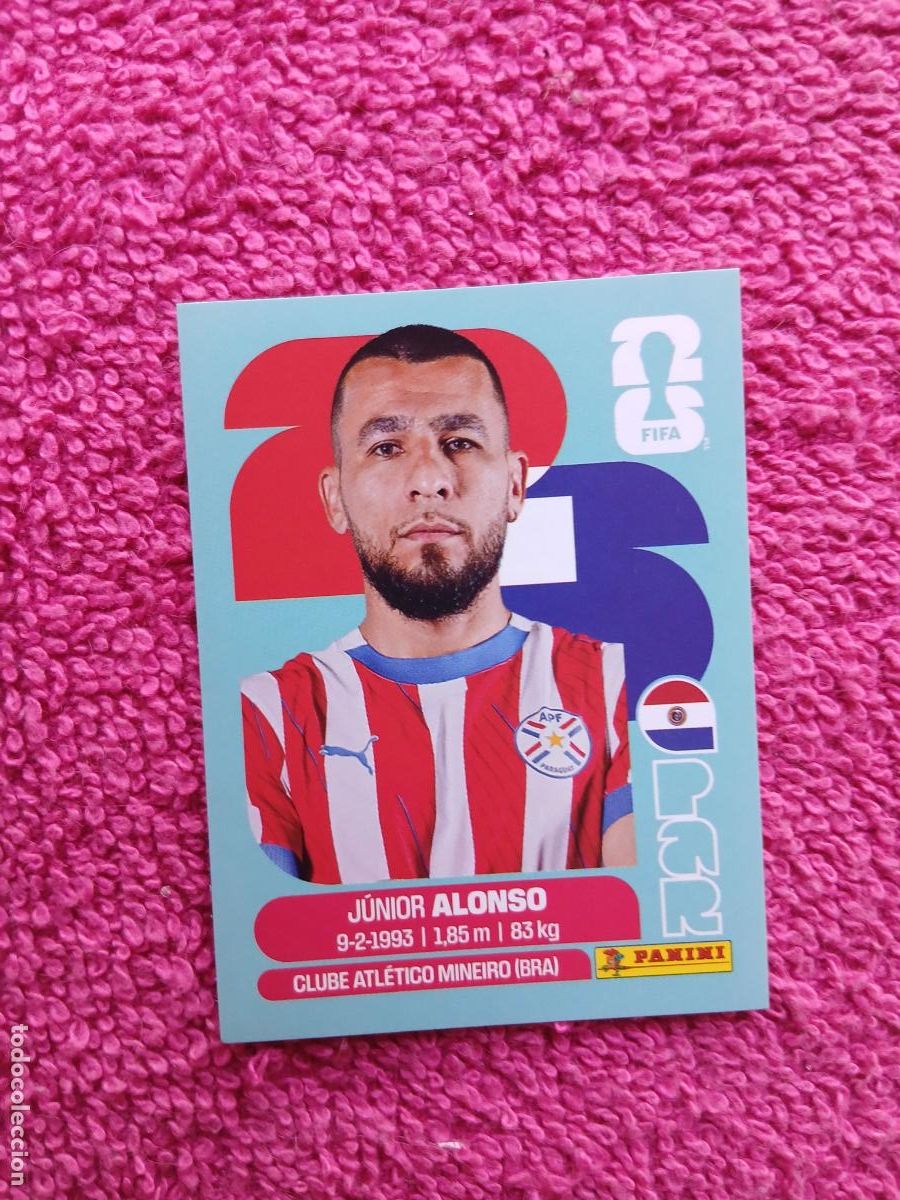 Cromos de f&uacute;tbol: FIFA World Cup 2026 junior alonso par 8 selecci&oacute;n de paraguay par8 panini 2026