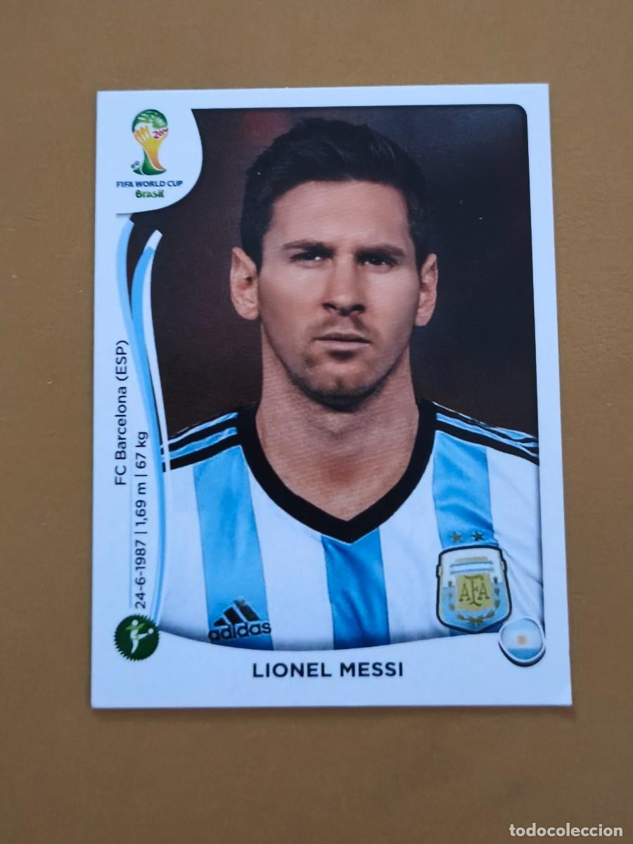 Cromos de f&uacute;tbol: messi, brasil 2014 fifa world cup