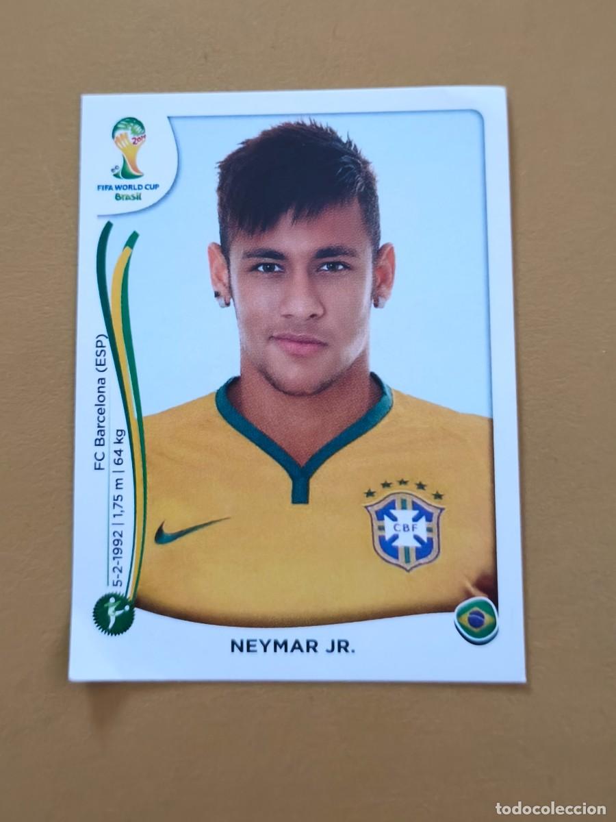 Cromos de f&uacute;tbol: neymar, brasil 2014 fifa world cup