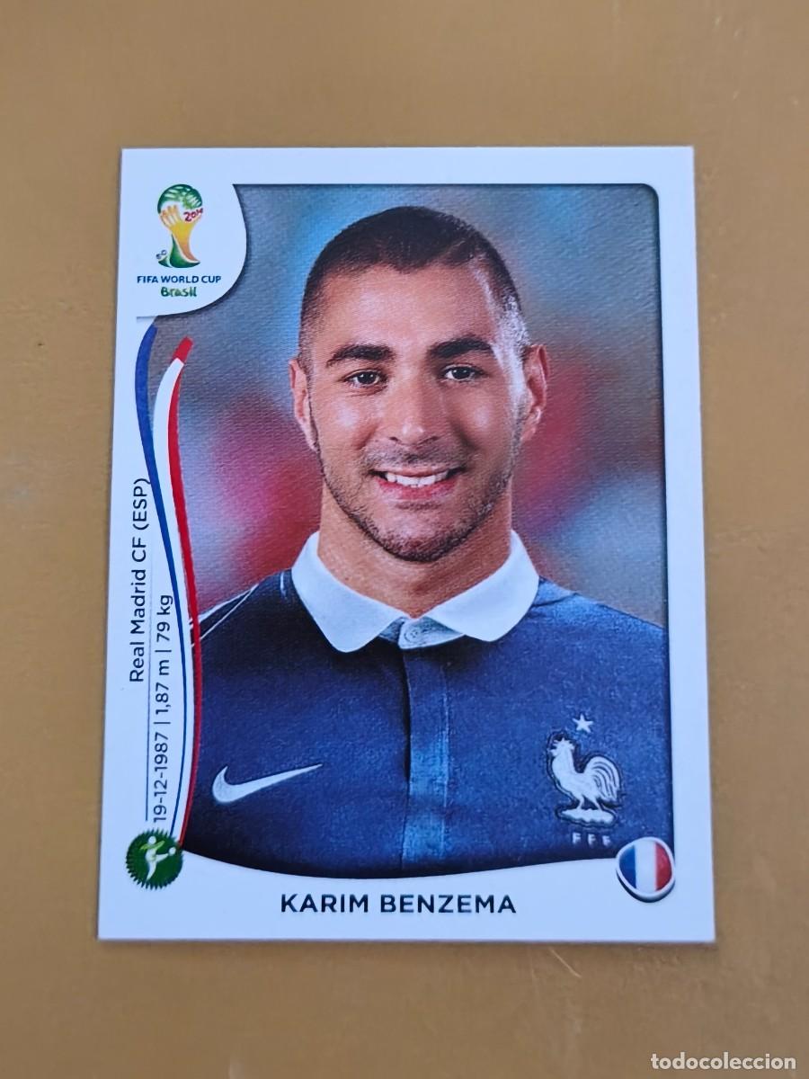 Cromos de f&uacute;tbol: benzema, brasil 2014 fifa world cup