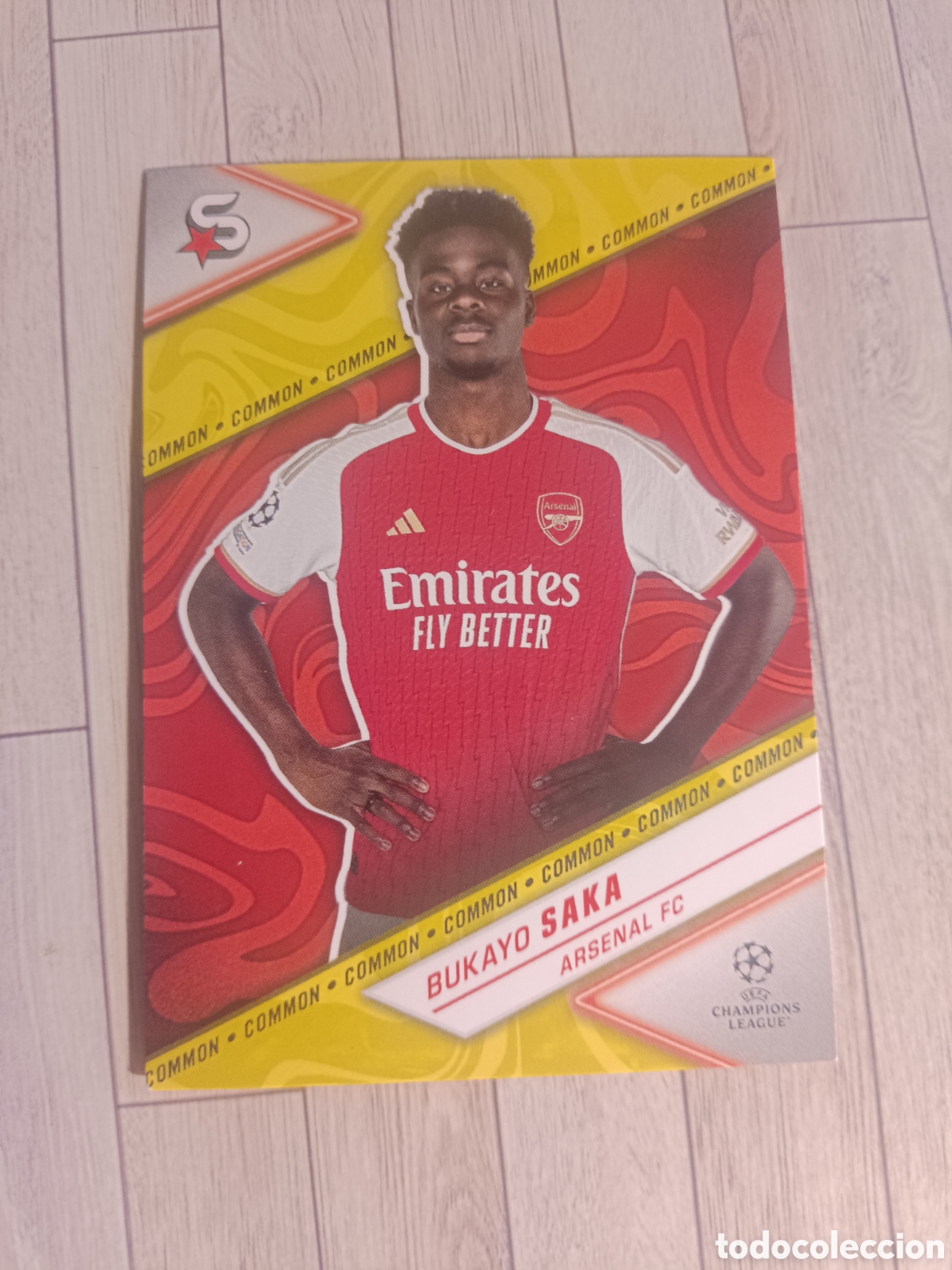Cromos de f&uacute;tbol: 10 BUKAYO SAKA ARSENAL COMMON UCC SUPERSTARS 2023 2024 TOPPS 23 24