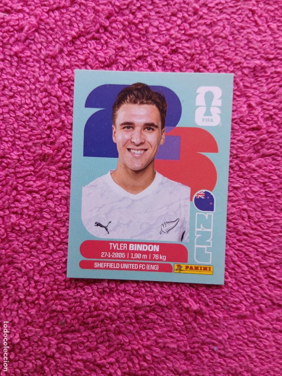 Cromos de f&uacute;tbol: FIFA World Cup 2026 tyler bindon nzl 7 selecci&oacute;n de nueva zelanda nzl7 panini 2026