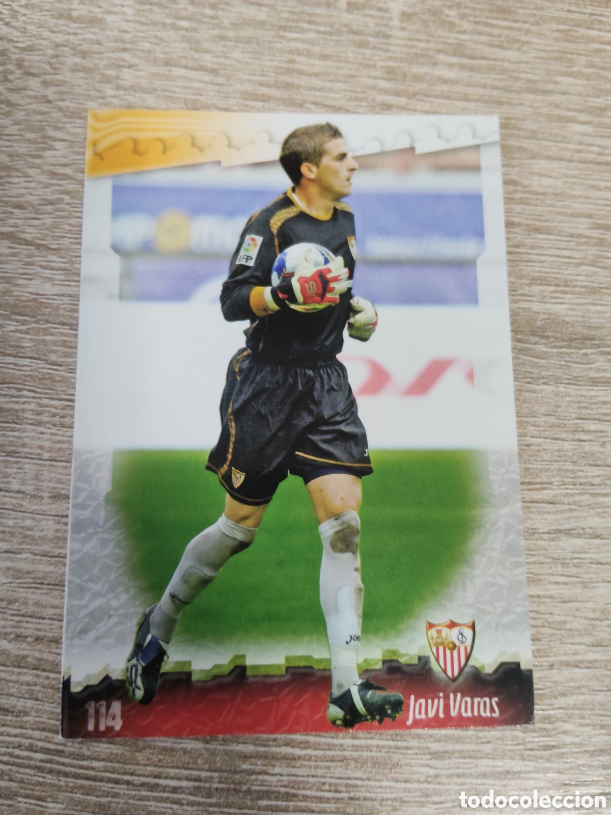 Cromos de f&uacute;tbol: Mundicromo las fichas de la liga 2008 2009 08 09 114 Javi Varas Sevilla
