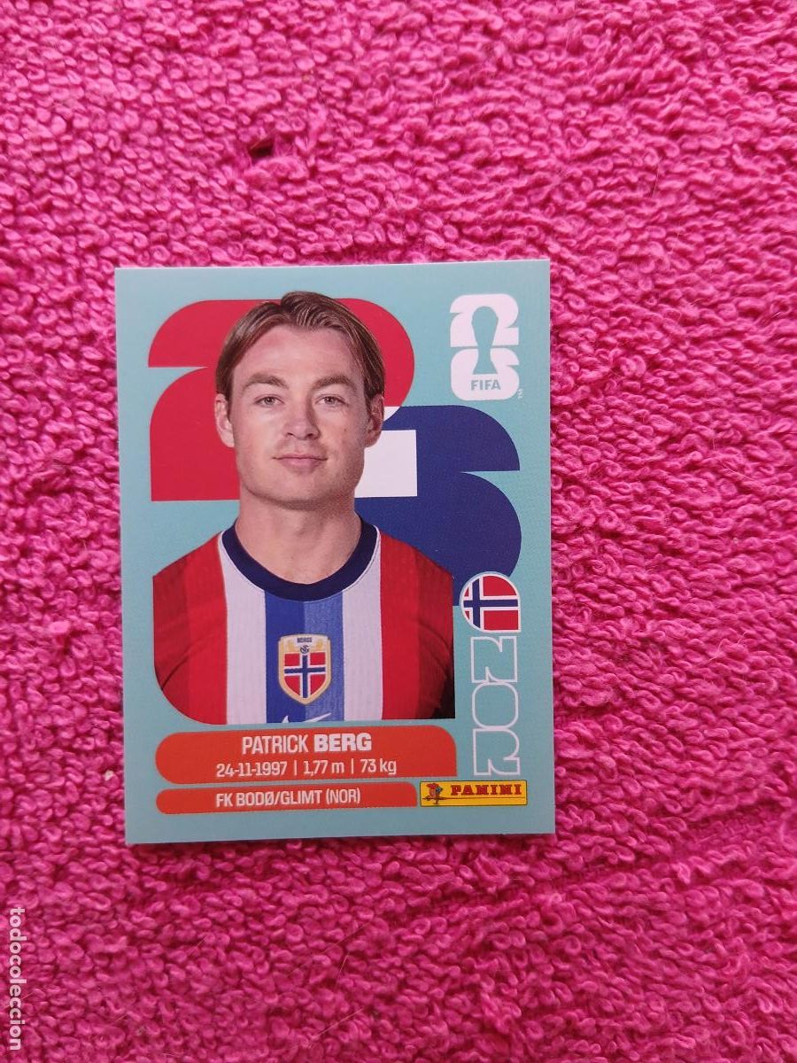 Cromos de f&uacute;tbol: FIFA World Cup 2026 patrick berg nor 14 selecci&oacute;n de noruega nor14 panini 2026