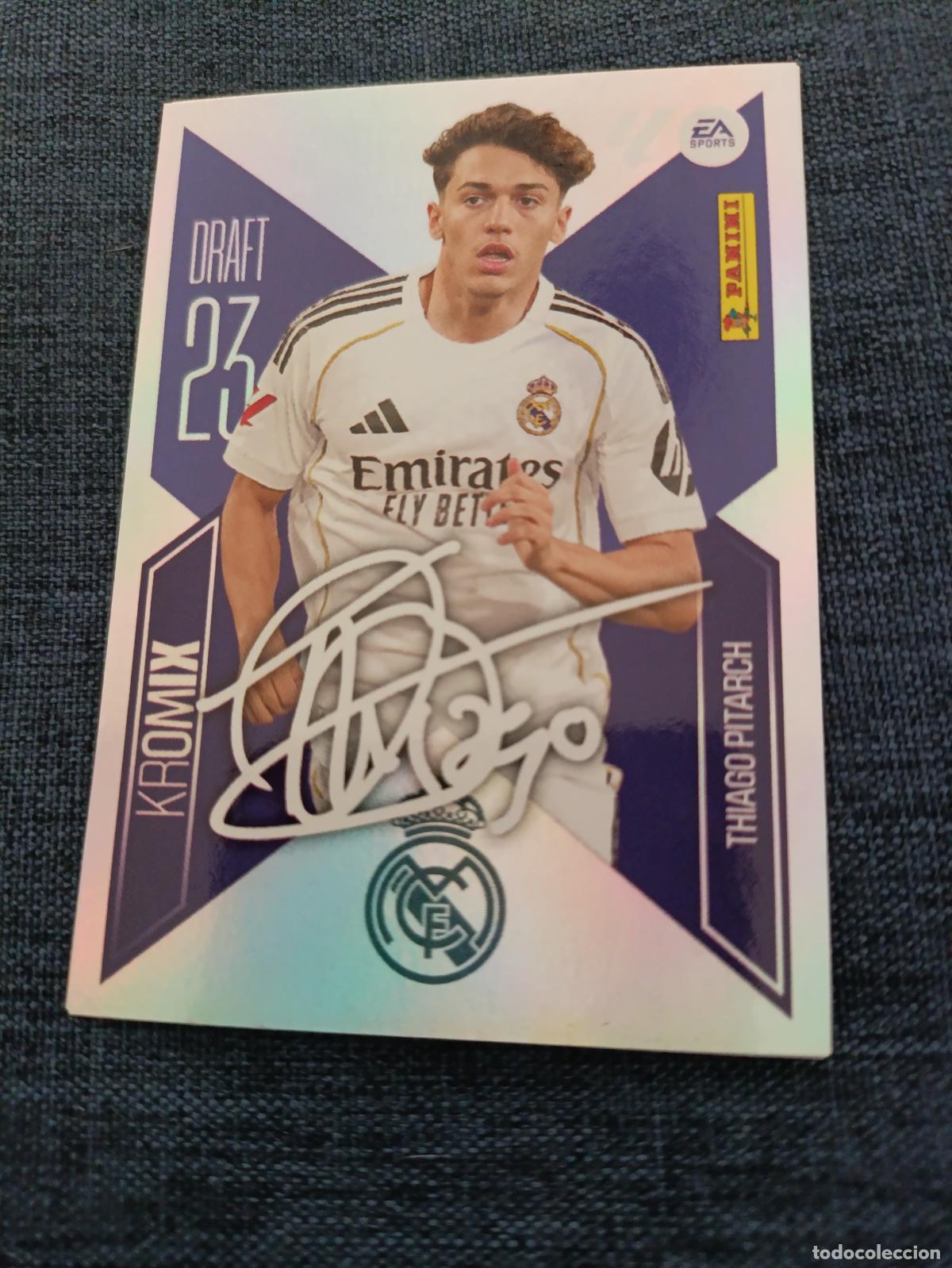 Cromos de f&uacute;tbol: LIGA ESTE 2026 2027 REAL MADRID THIAGO PITARCH KROMIX N&ordm;22